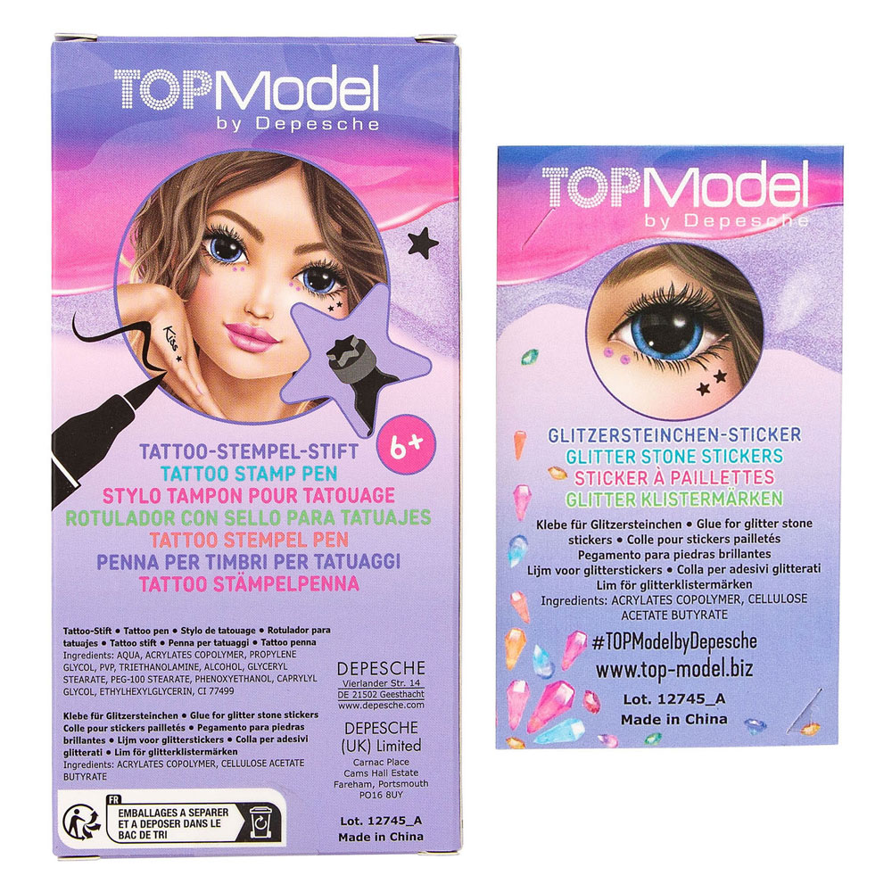 TOPModel Tattoo Pen met Glitter Beauty & Me