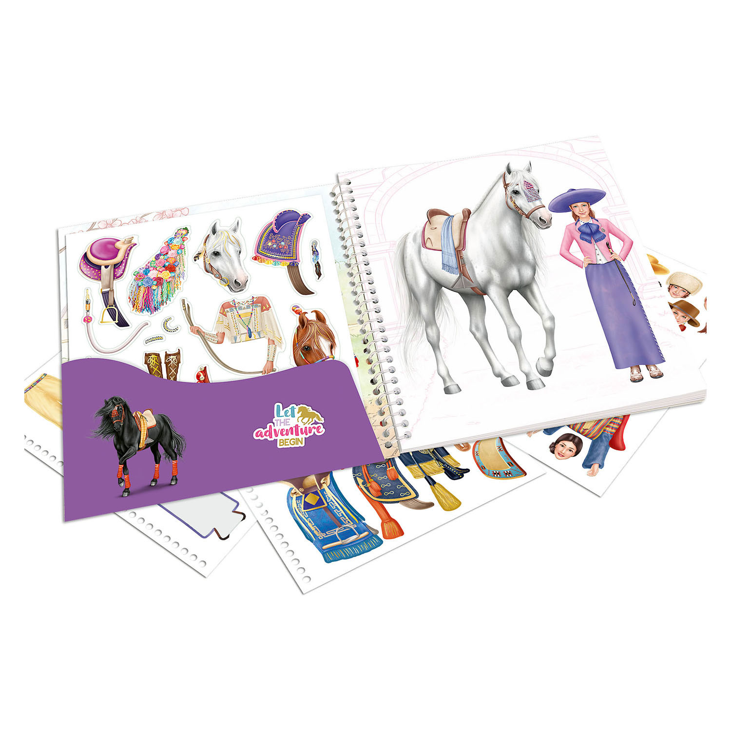 Miss Melody Dress Me Up Around the World Stickerboek