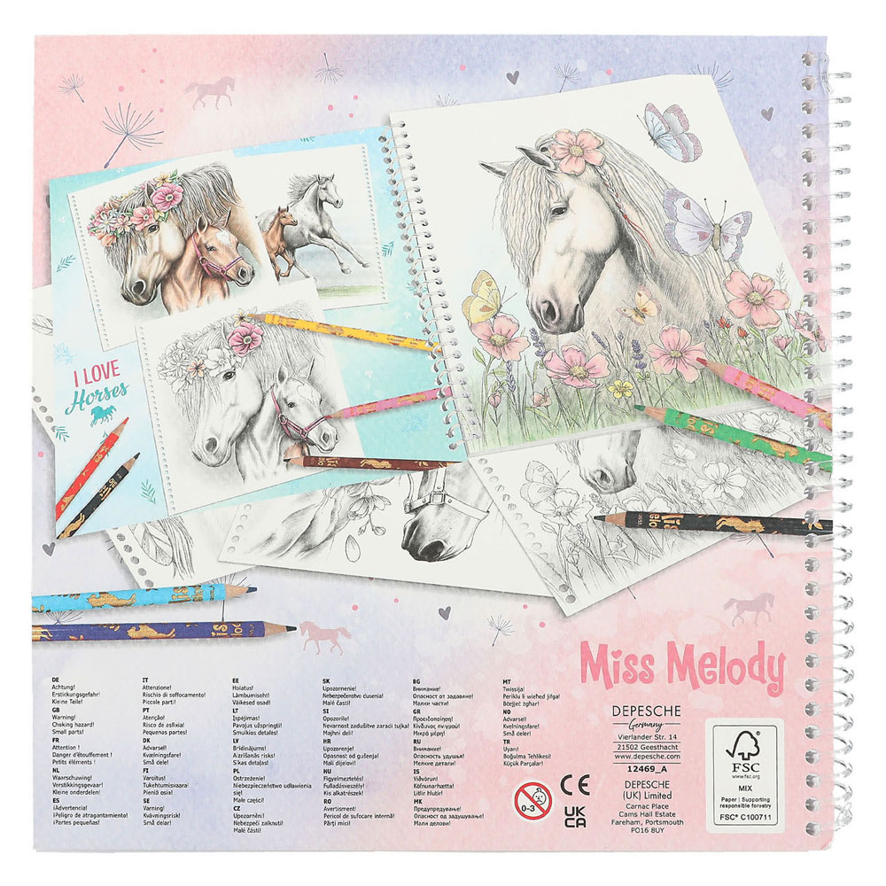 Livre de coloriage spécial Miss Melody