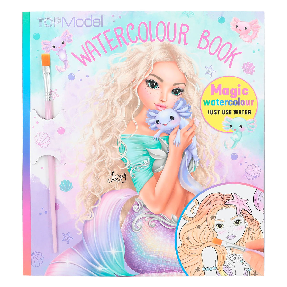 TOPModel Waterverf Boek Mermaid