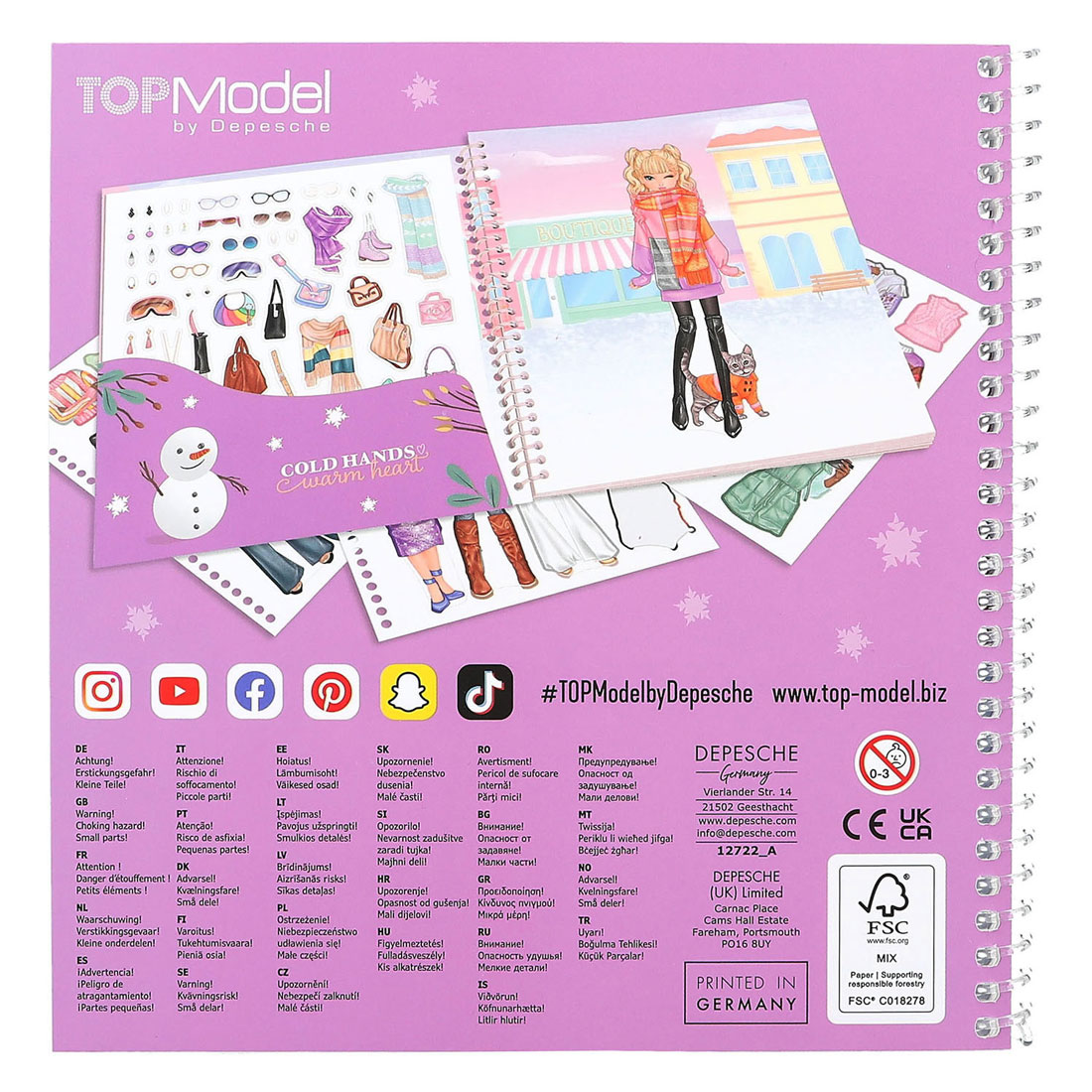 TOPModel Dress Me Up Stickerboek