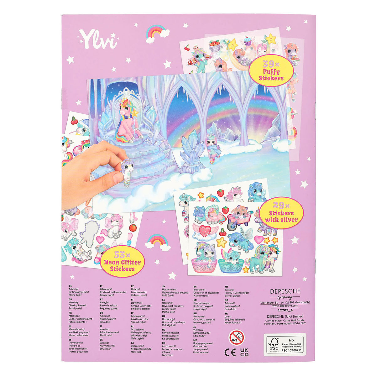 Ylvi Create Your Unicorn World Stickerboek