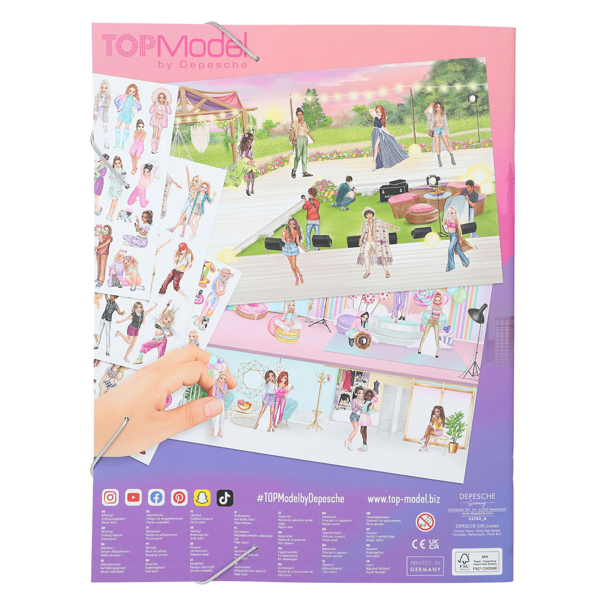 TOPModel Stickerworld Stickerboek