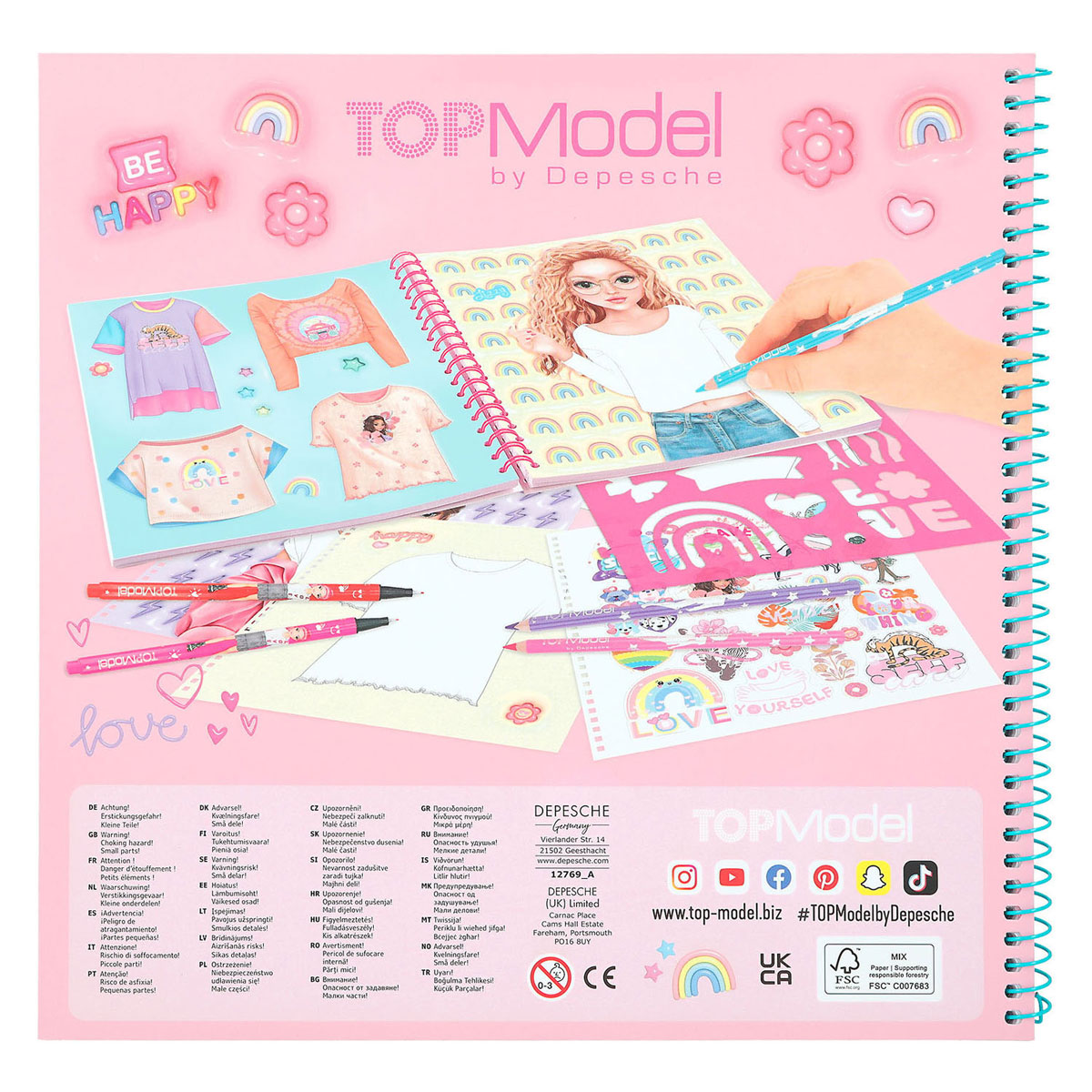 TOPModel T-Shirt Designer Kleurboek