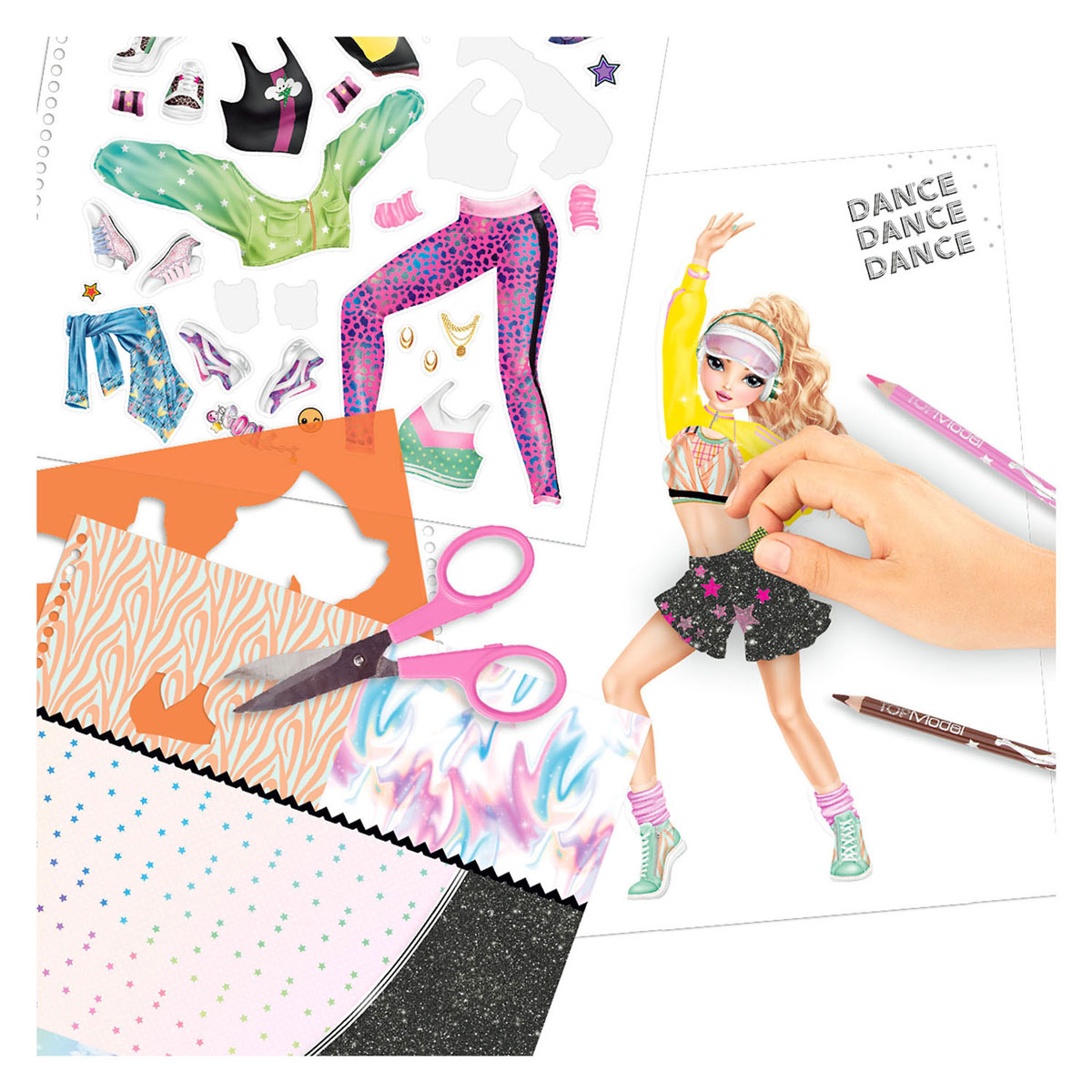 Livre de coloriage de danse TOPModel