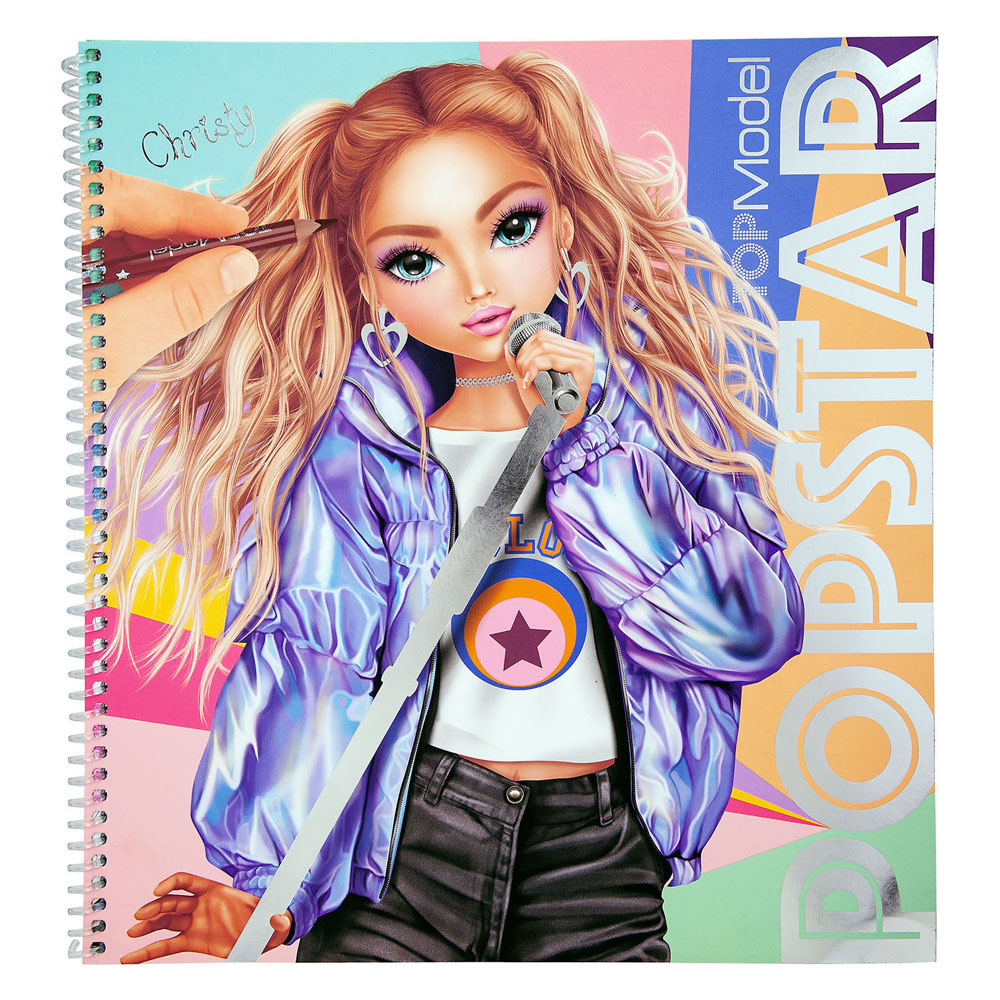 Livre de coloriage TOPModel Popstar