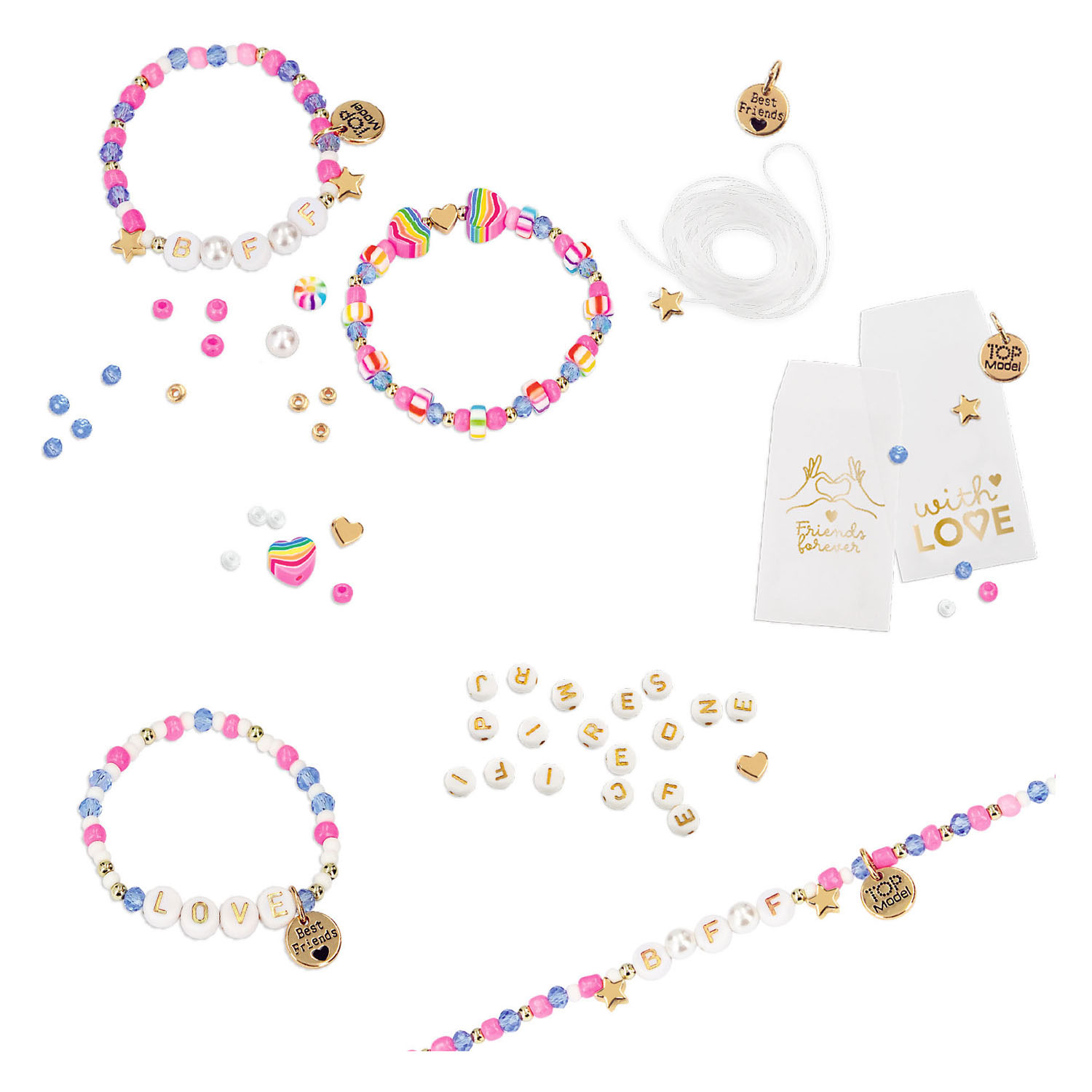 Ensemble de perles TOPModel pour la fabrication de bracelets