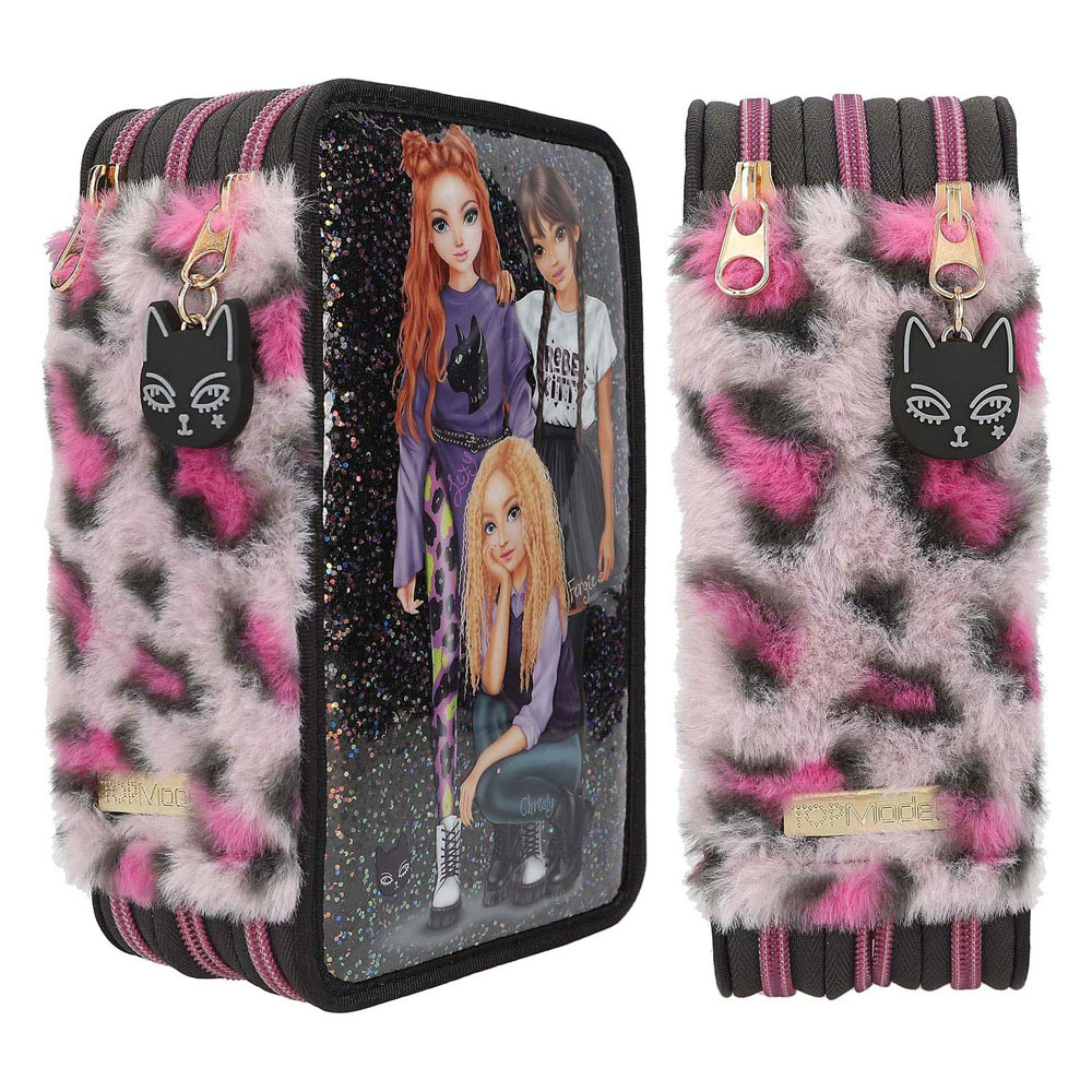 TOPModel 3-vaks Etui Rebel Kitty