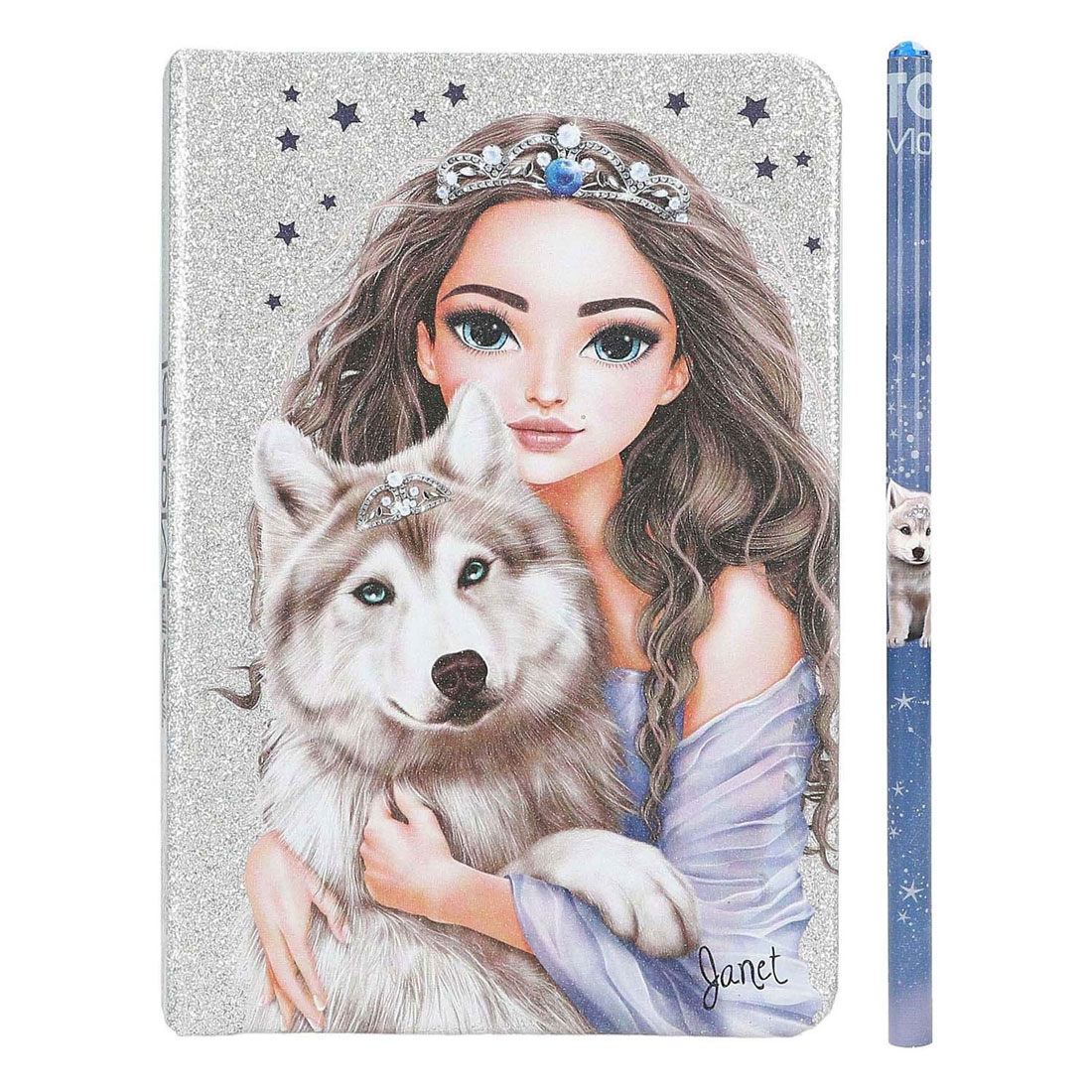 Carnet et crayon TOPModel Loup