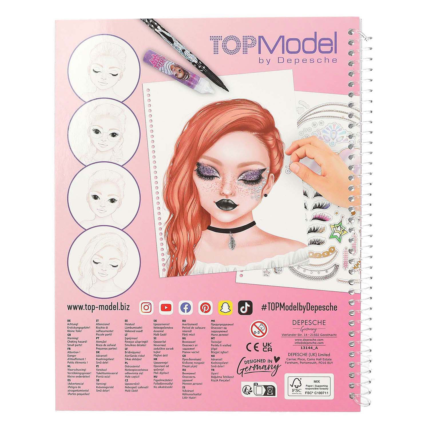 TOPModel Make-up-Malbuch