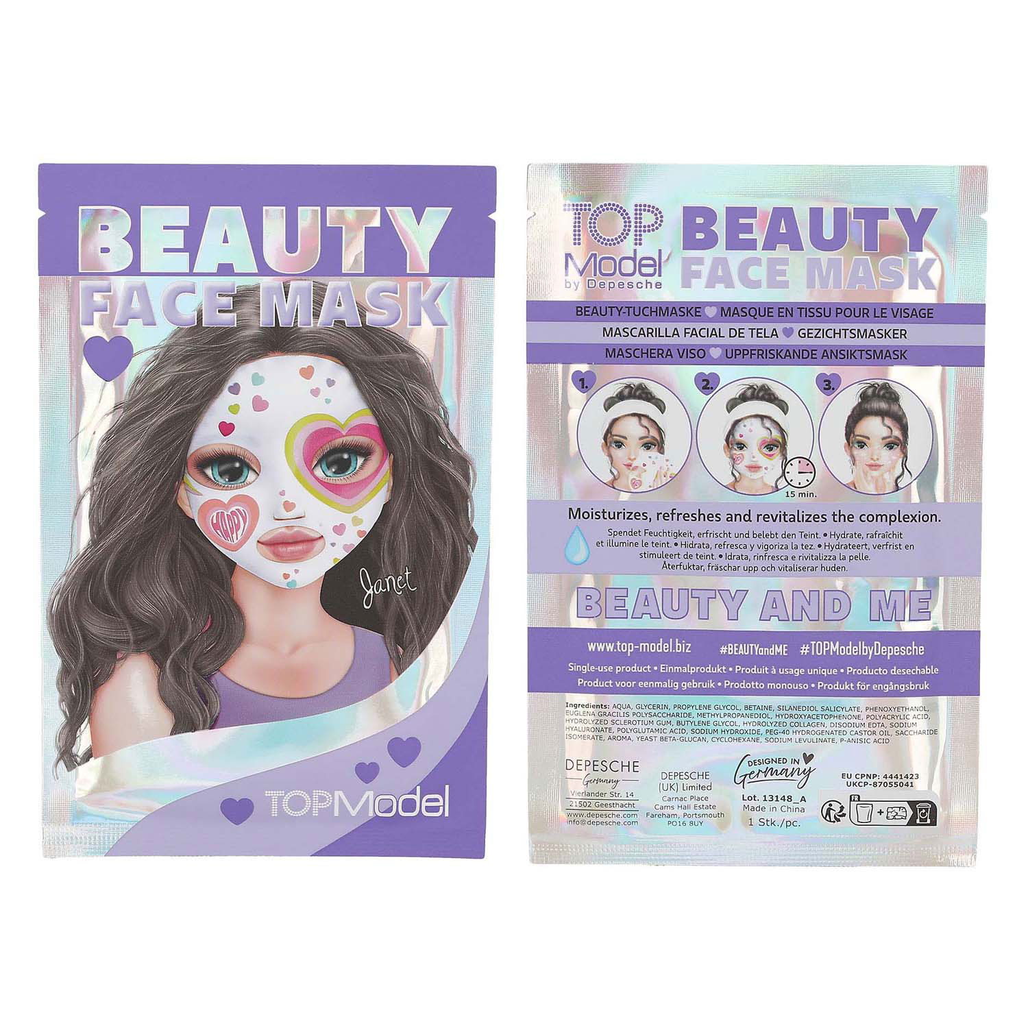 TOPModel Gezichtsmasker Holo Beauty and Me