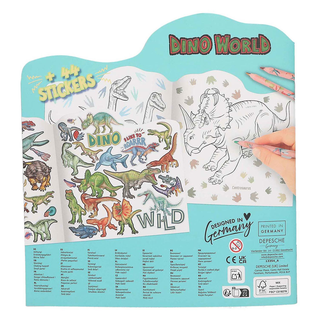 Dino World -Malbuch