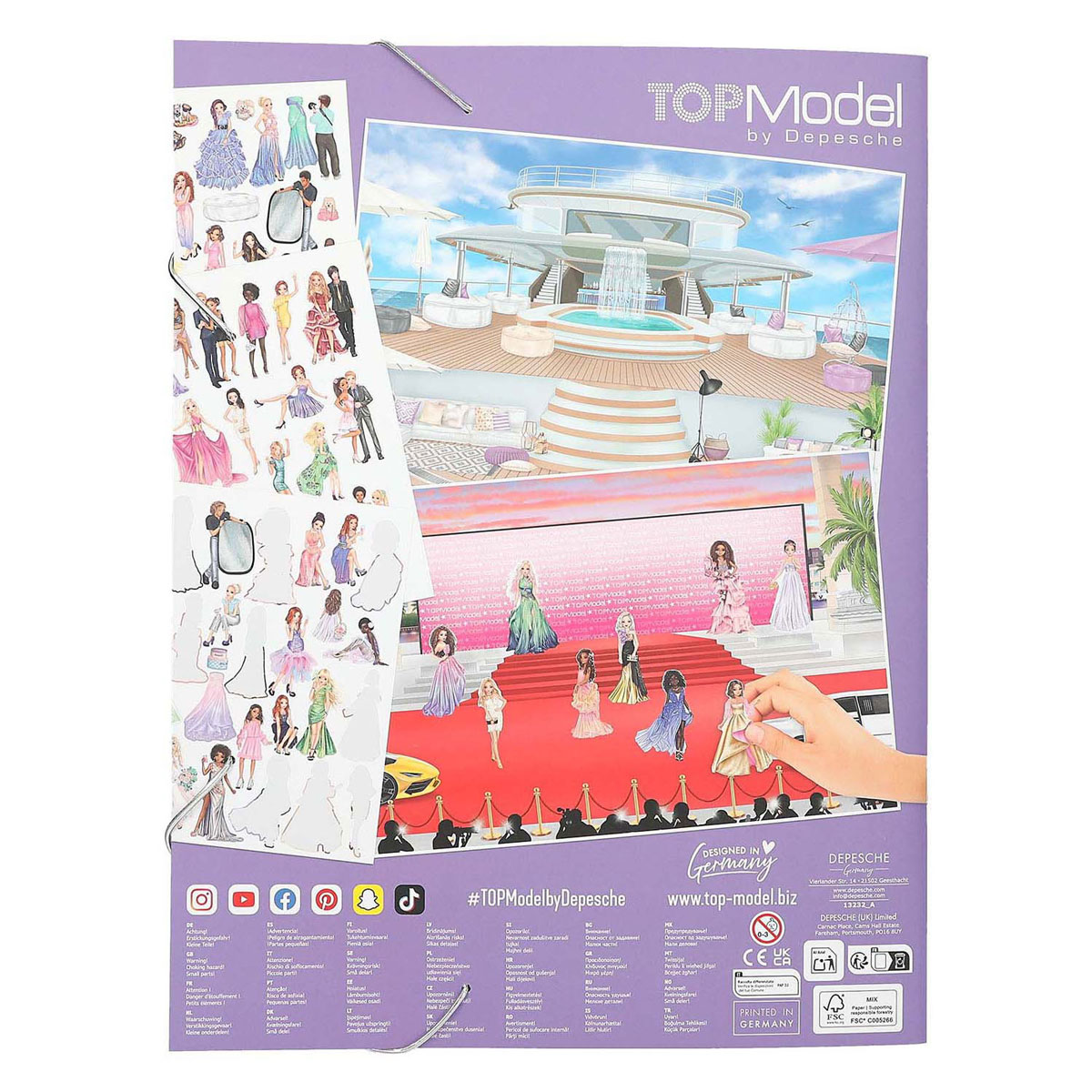 Livre d'autocollants TOPModel Glamour Stickerworld