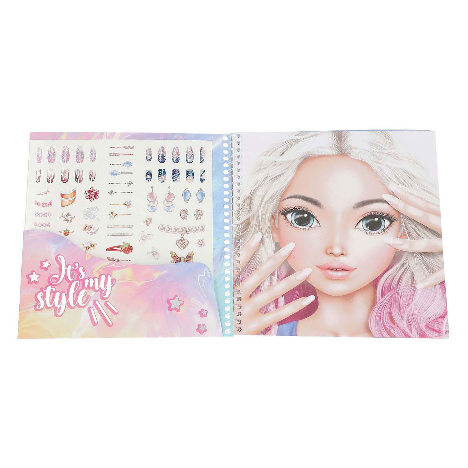 TOPModel Dress me up Face Stickerboek