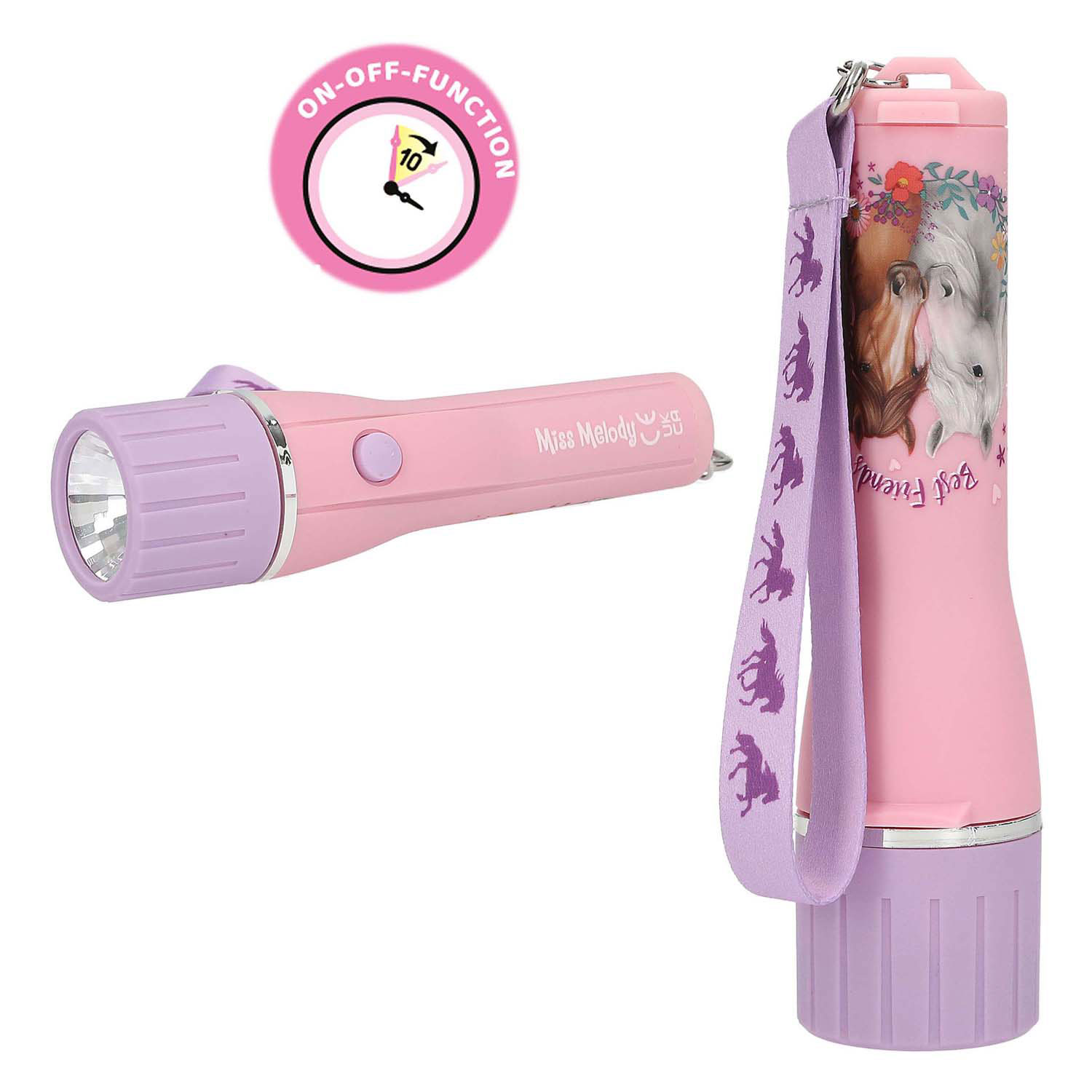 Lampe de poche Miss Melody avec minuterie