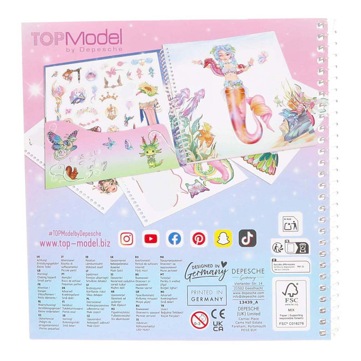 TOPModel Dress Me Up Fantasy Stickerboek