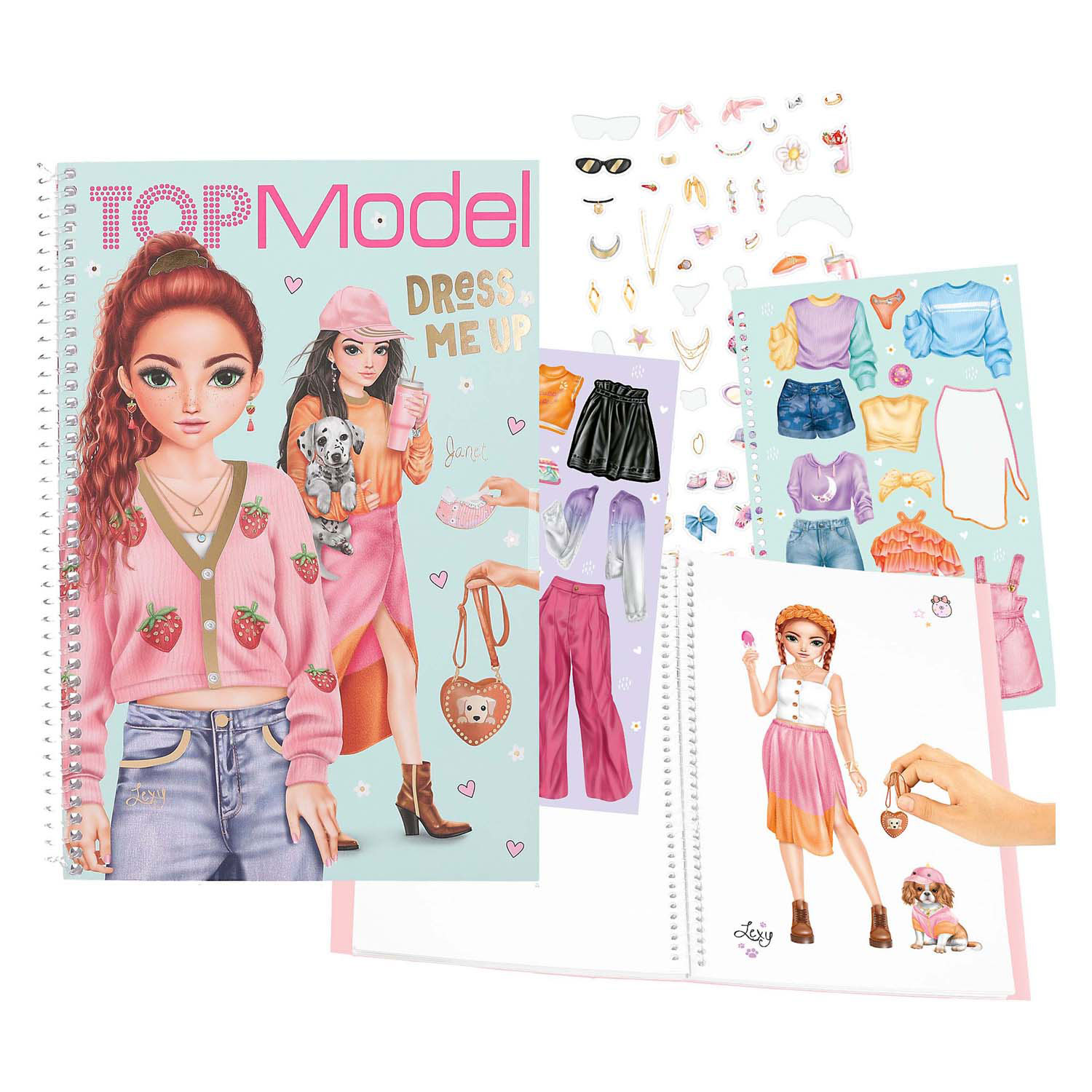 TOPModel Dress me Up Livre d'autocollants grand format