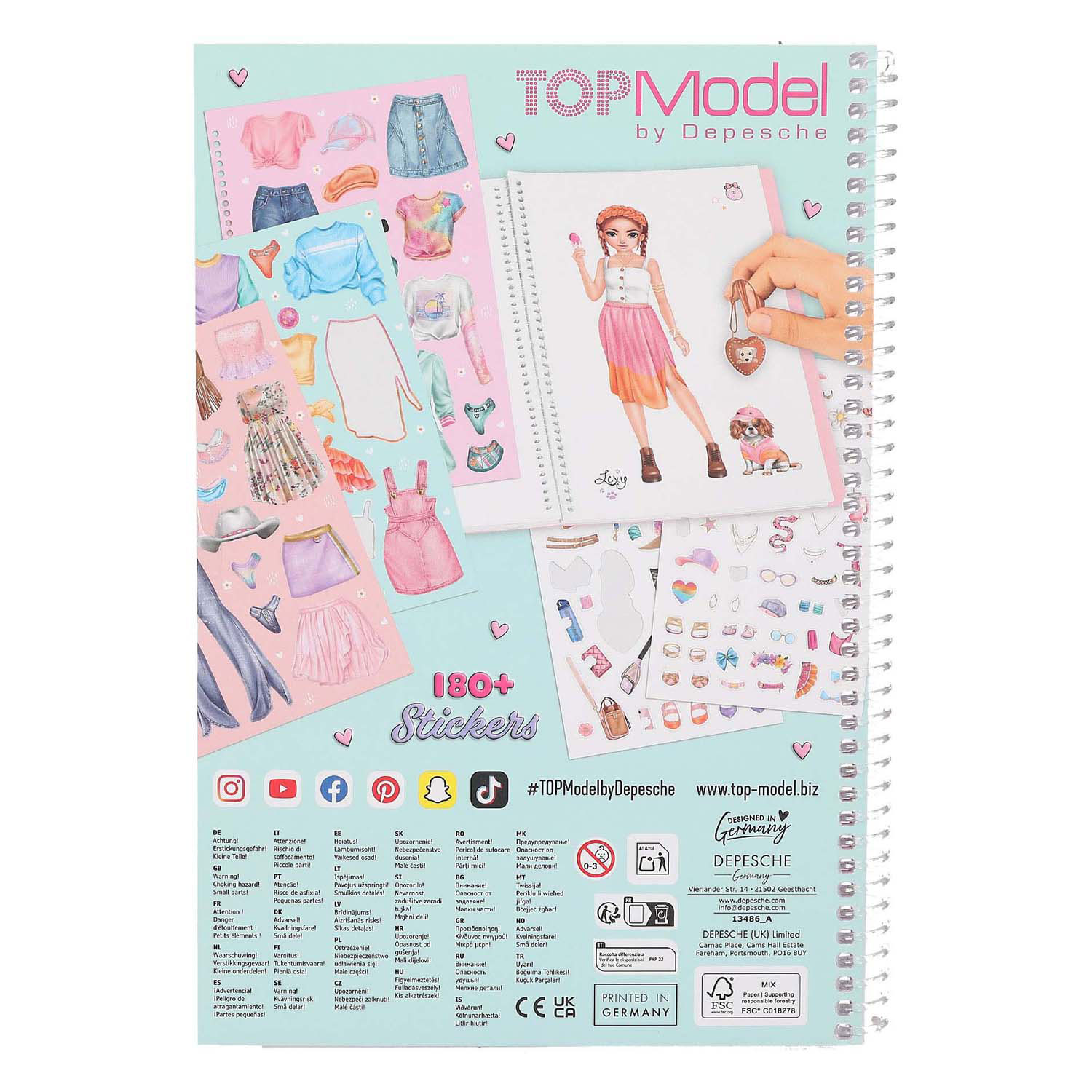 TOPModel Dress me Up Livre d'autocollants grand format