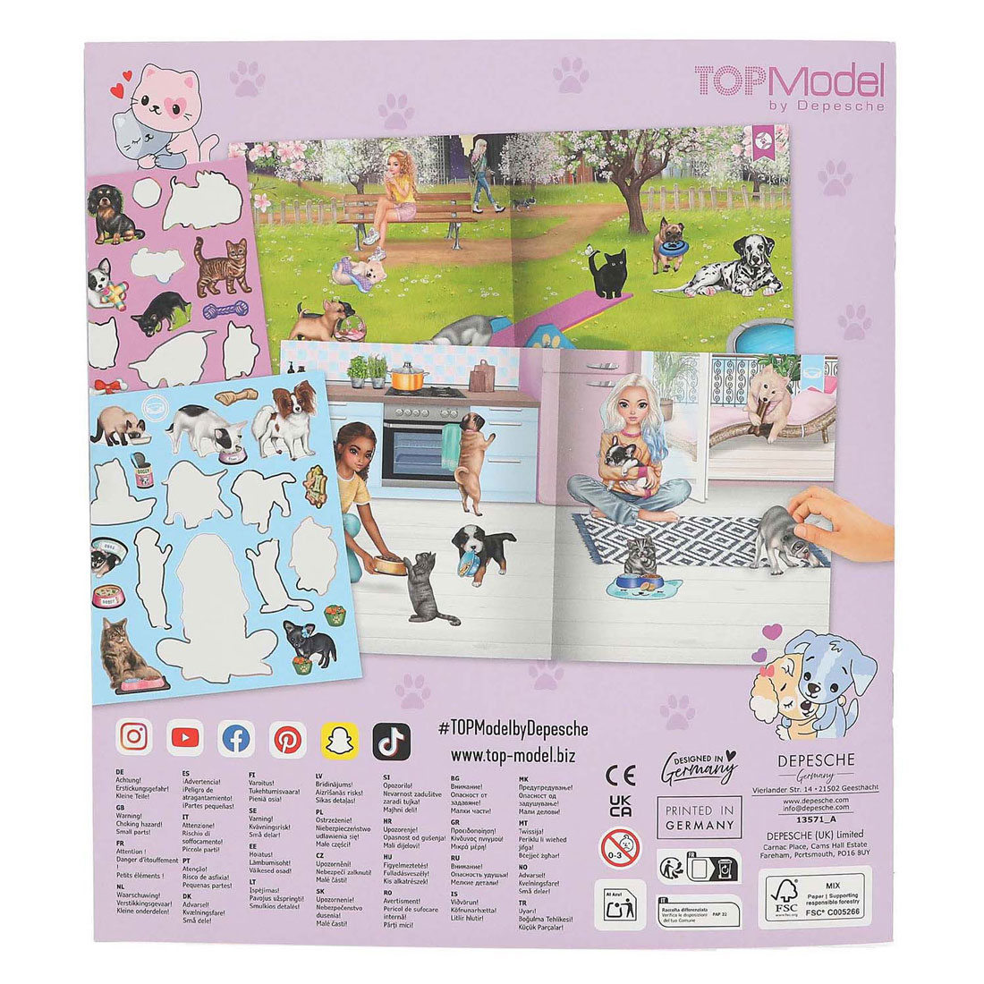 TOPModel Stickerworld Stickerbuch Kitty und Doggy