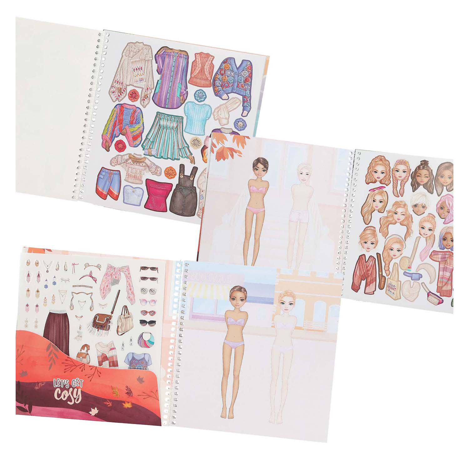 TOPModel Dress Me Up Stickerboek Cosy