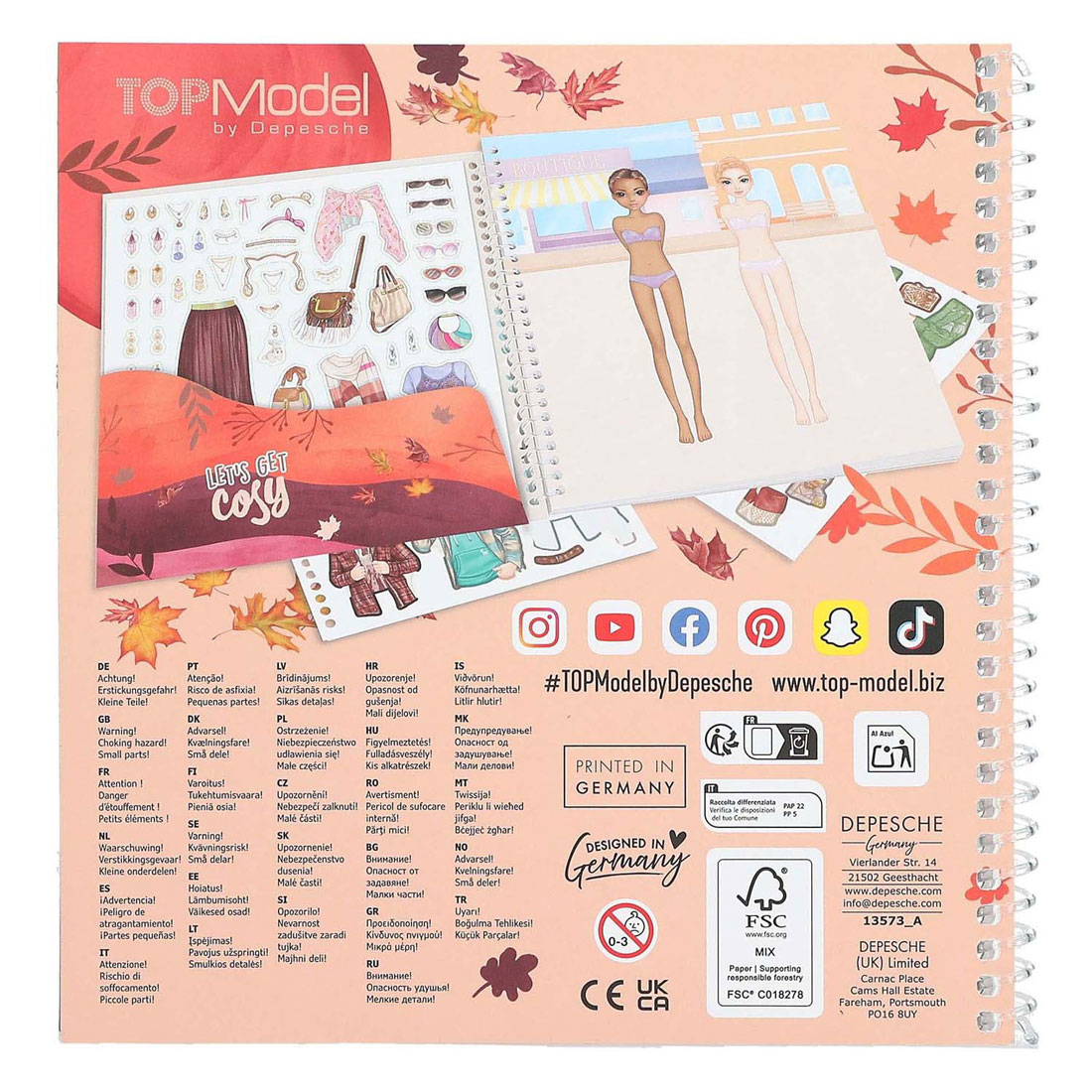 TOPModel Dress Me Up Stickerboek Cosy