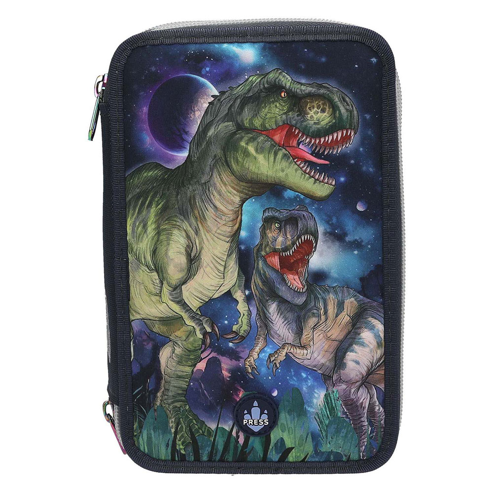 Trousse à crayons à 3 compartiments Dino World Galaxy