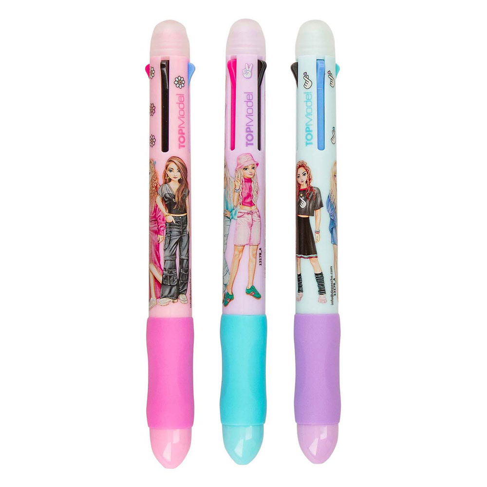 Stylo gel effaçable TOPModel 4 couleurs