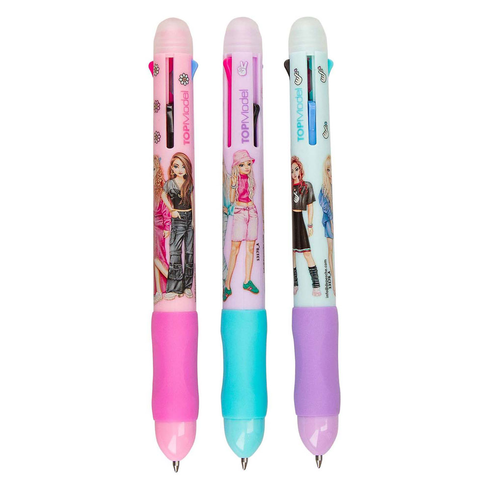 Stylo gel effaçable TOPModel 4 couleurs