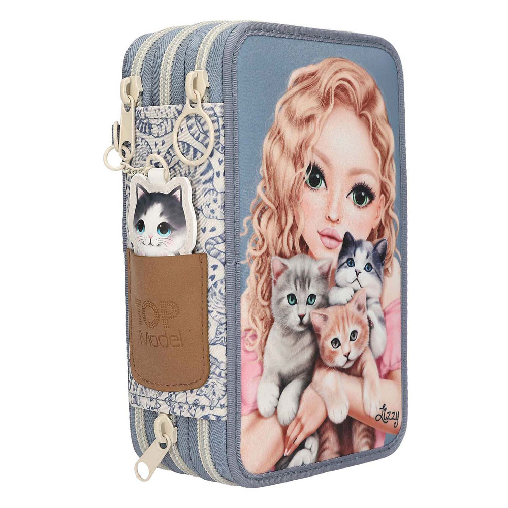 TOPModel 3-vaks Etui Cat Love