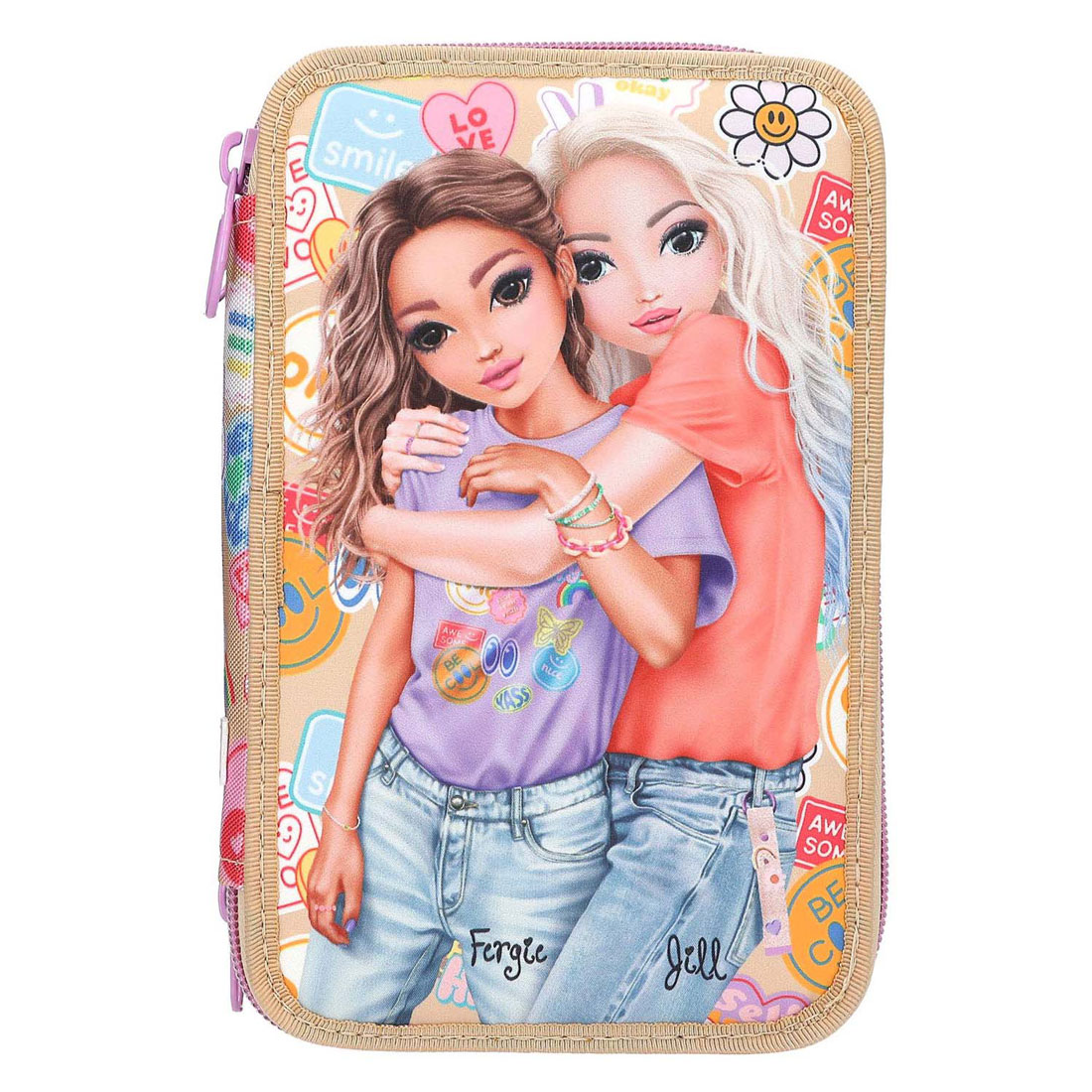 TOPModel 3-Vaks Etui Girl Power
