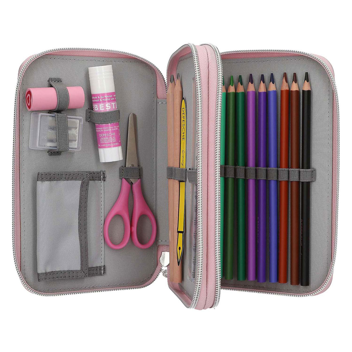 Trousse à crayons remplie à 2 compartiments TOPModel My Bff