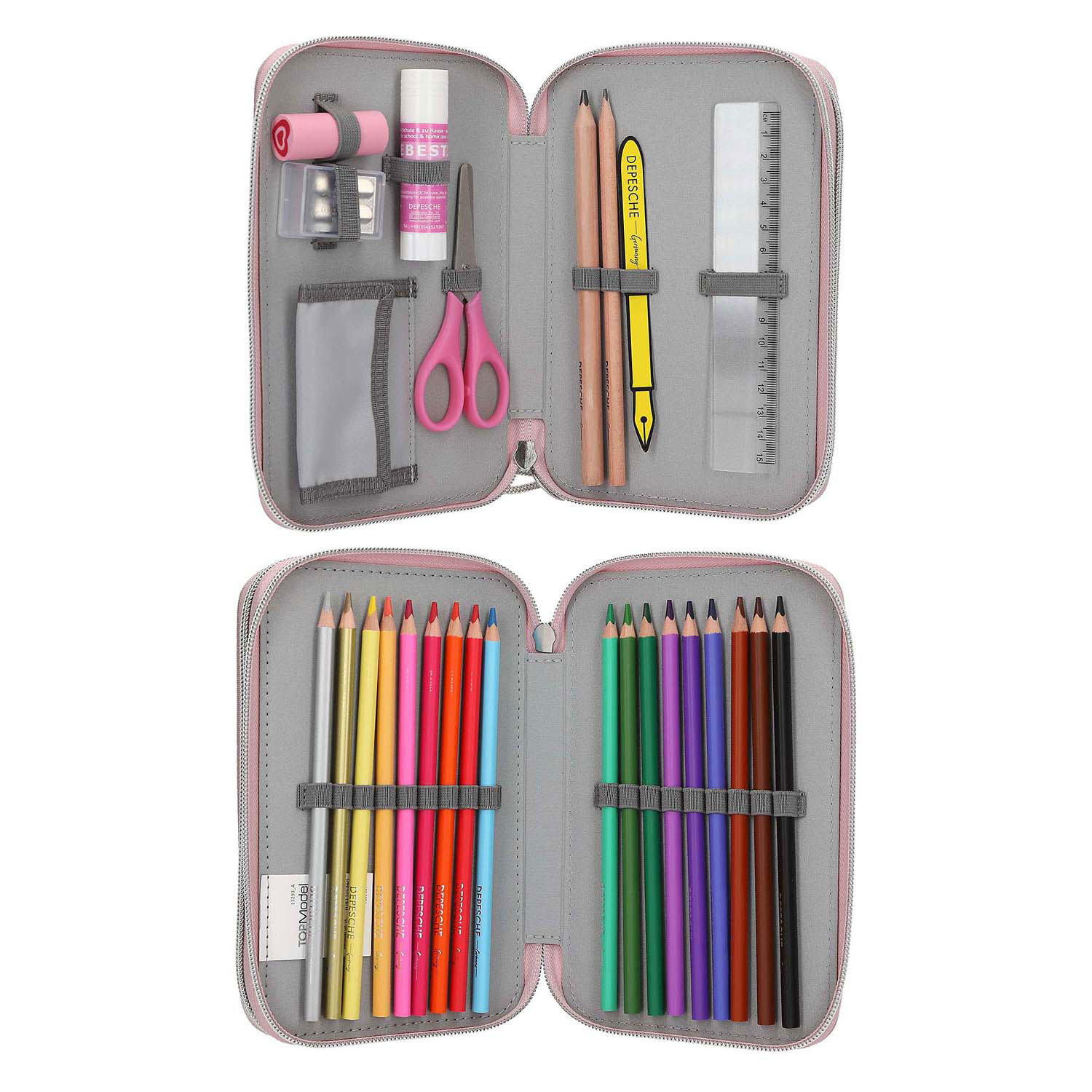 Trousse à crayons remplie à 2 compartiments TOPModel My Bff