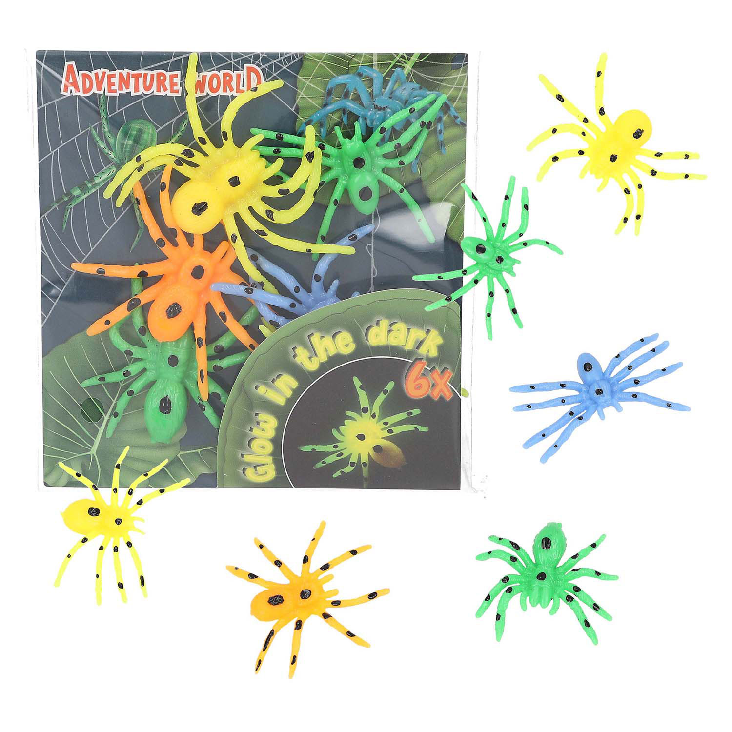 Dino World Glow in the dark Spinnen