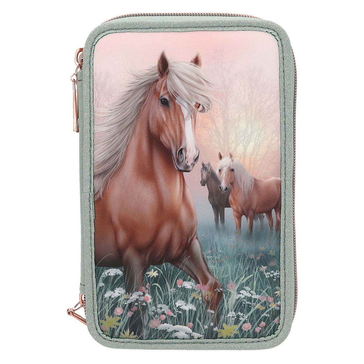 Miss Melody 3-vaks Gevulde Etui Romantic Fields