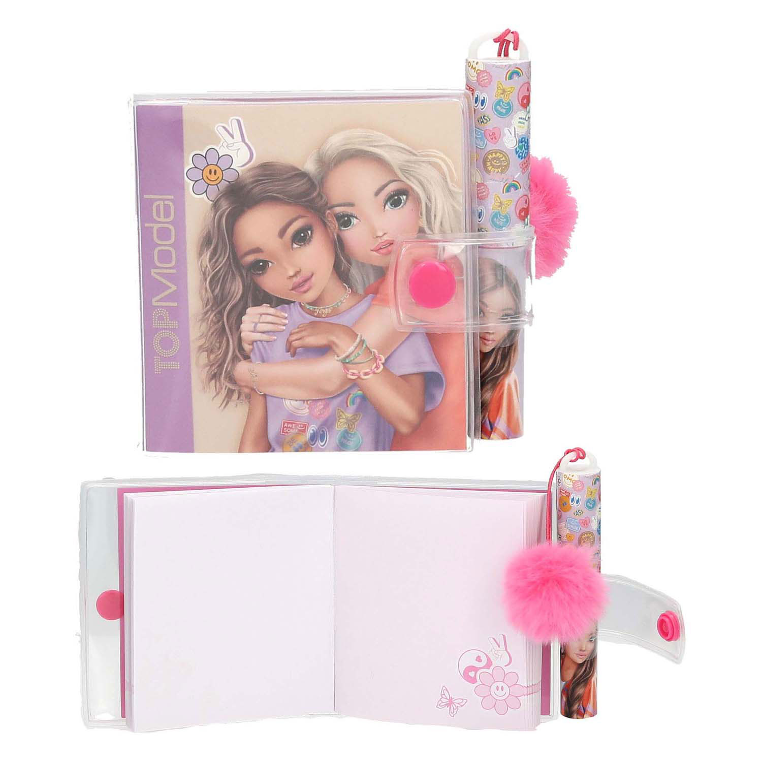 TOPModel Mini Schrijfblok met Pen Girl Power