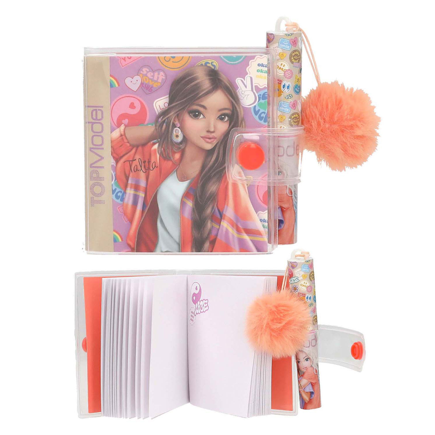 TOPModel Mini Schrijfblok met Pen Girl Power