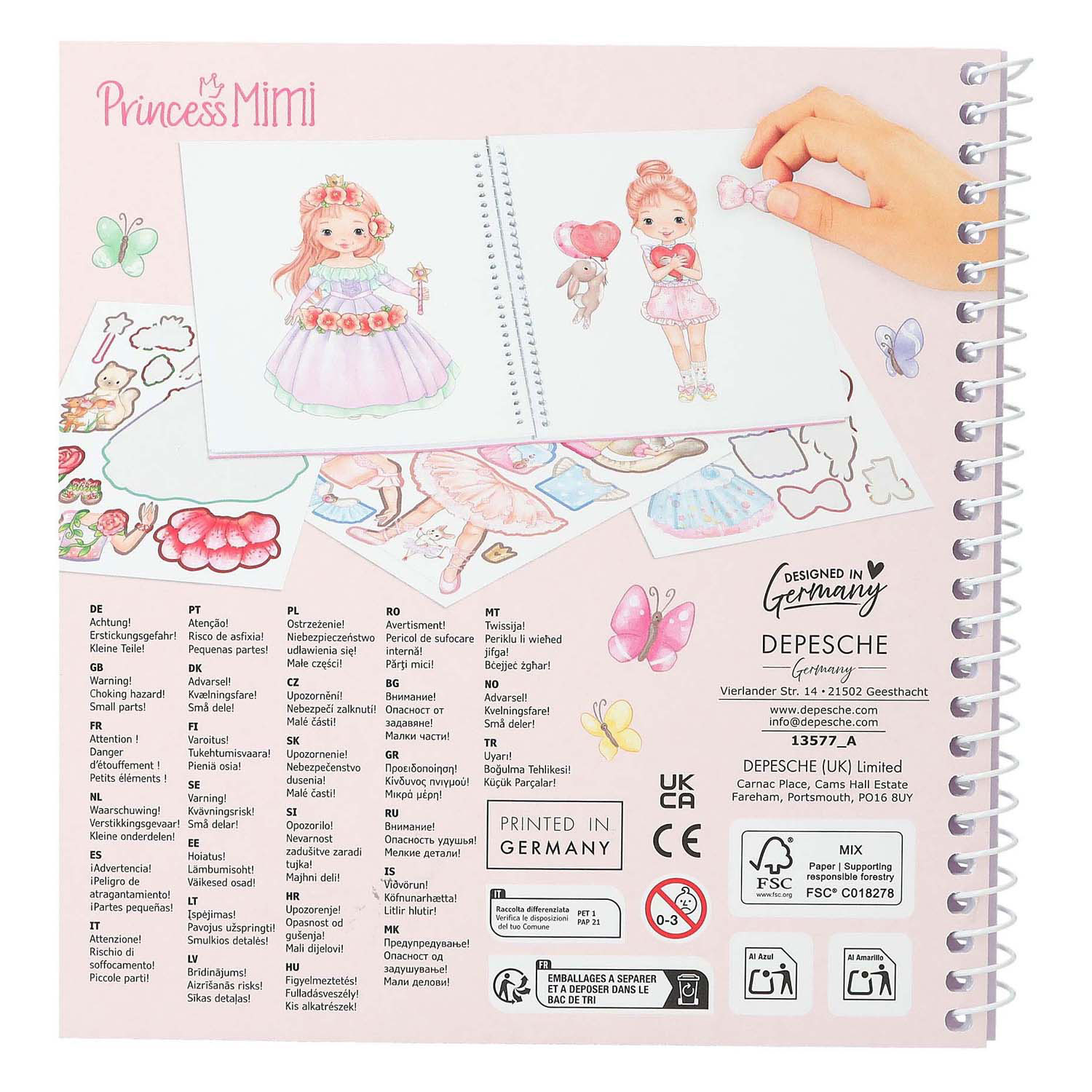 Princess Mimi Dress Me Up Stickerboek