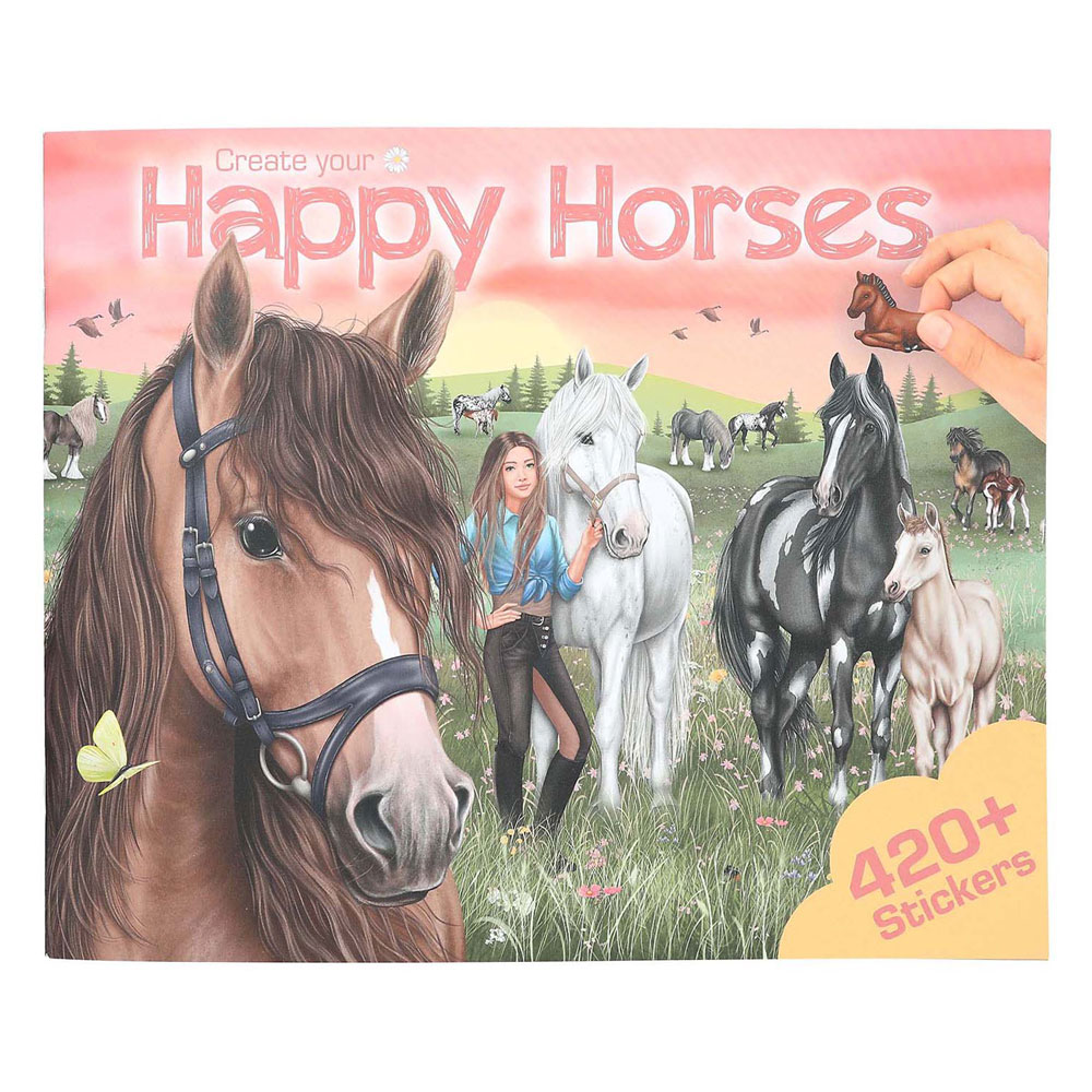 Erstellen Sie Ihr Happy Horses-Stickerbuch