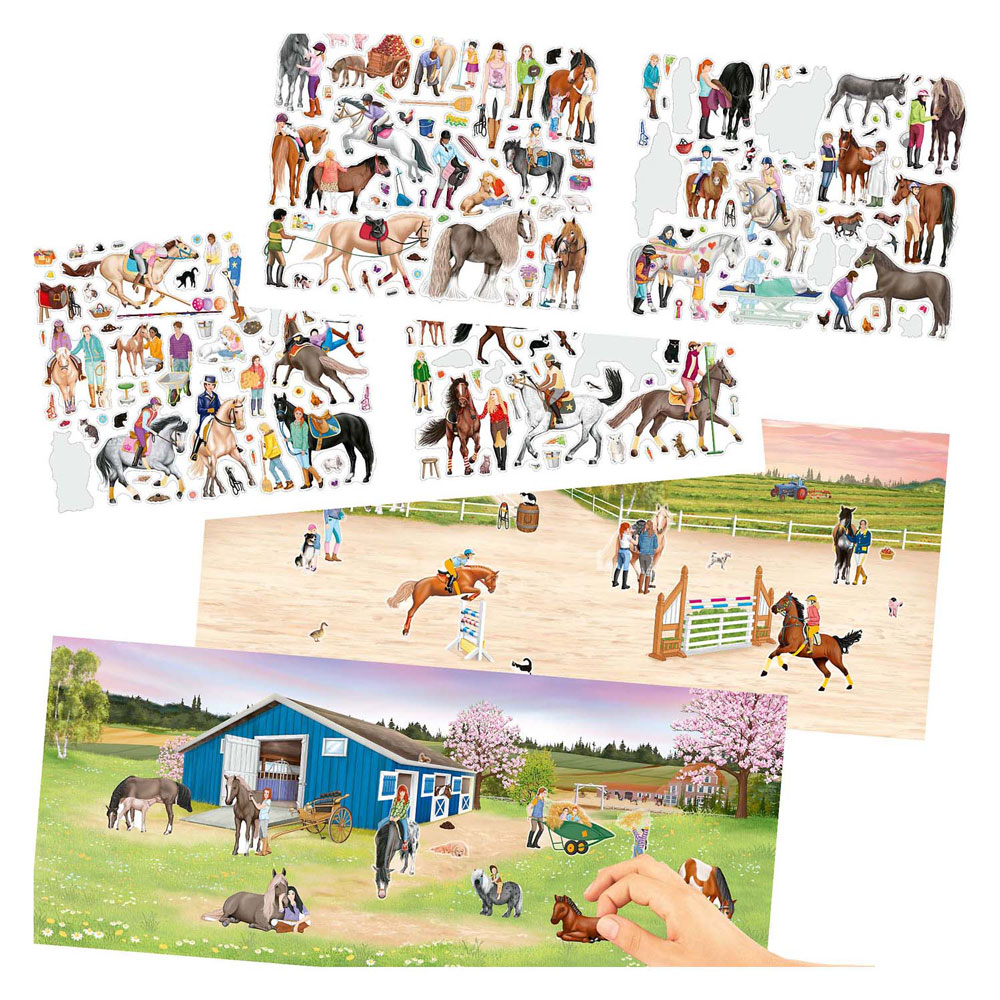 Erstellen Sie Ihr Happy Horses-Stickerbuch