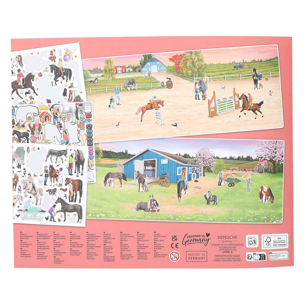 Erstellen Sie Ihr Happy Horses-Stickerbuch