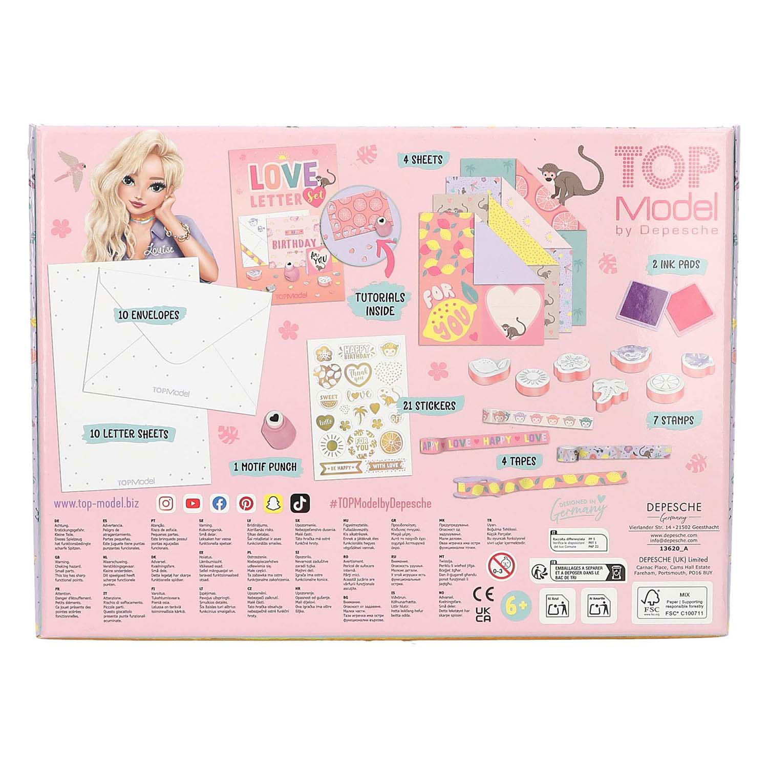 Coffret de lettres d'amour TOPModel Juice