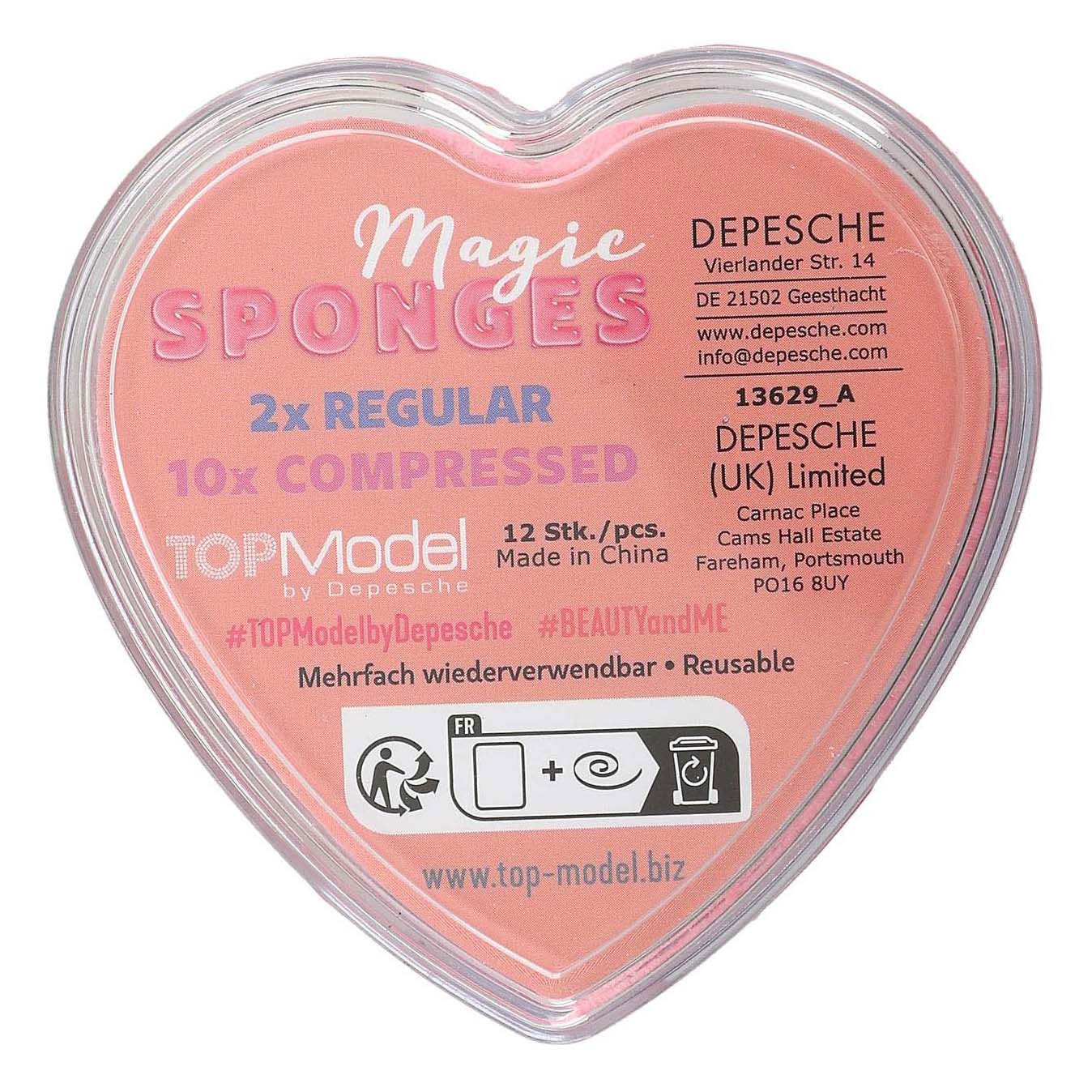 TOPModel Magische Hart Sponsje Beauty and Me