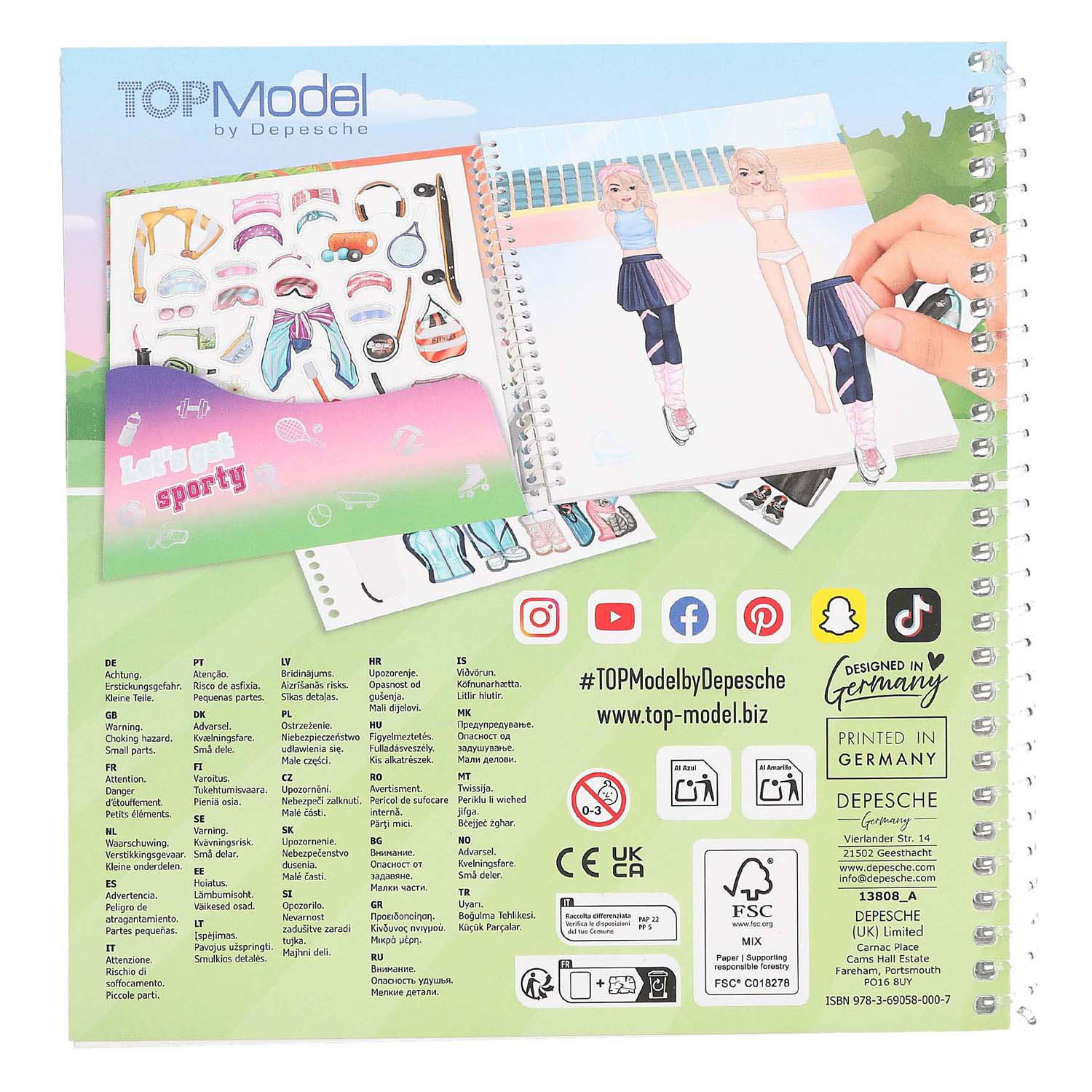 TOPModel Dress Me Up Stickerboek Sport