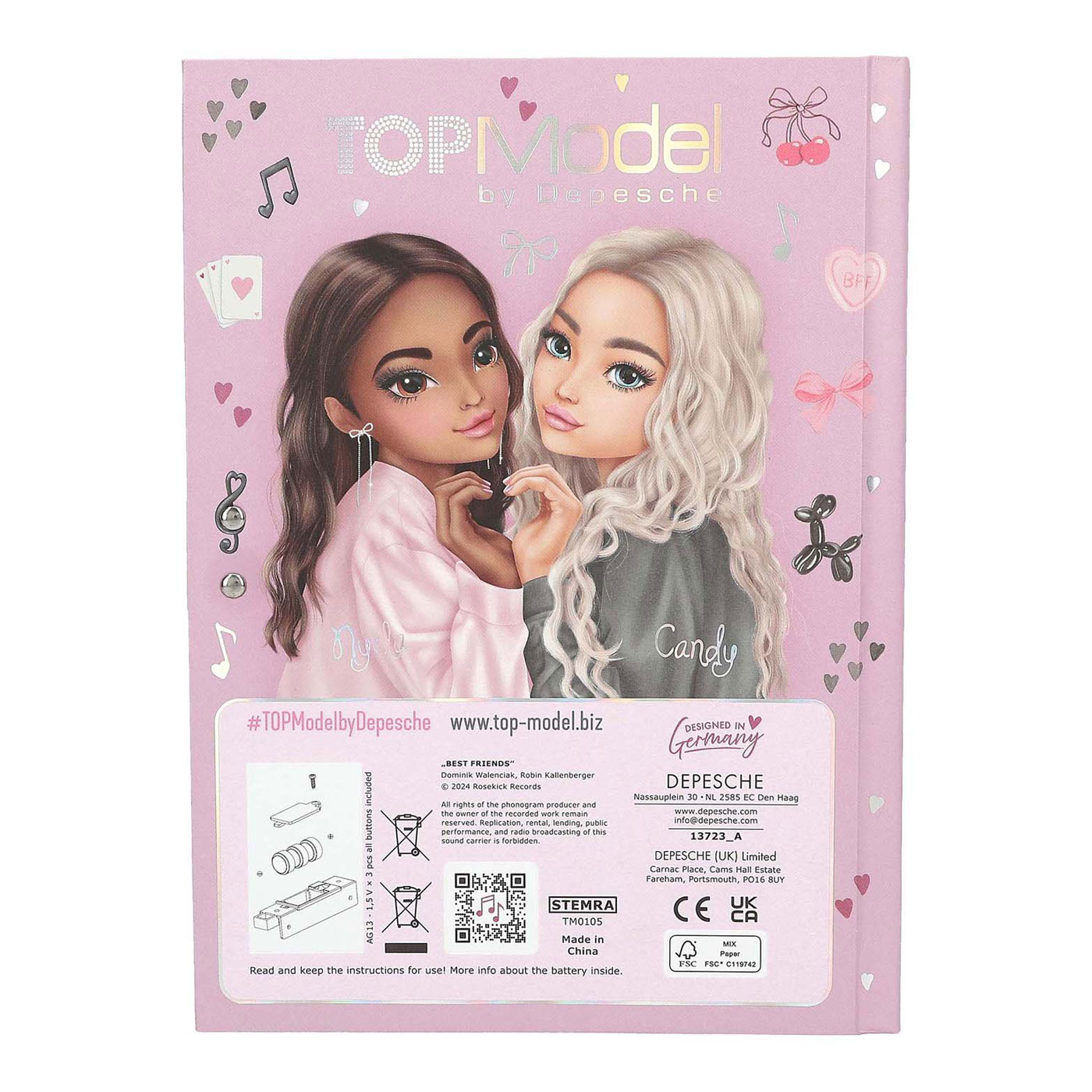 TOPModel Geheim Dagboek met Code