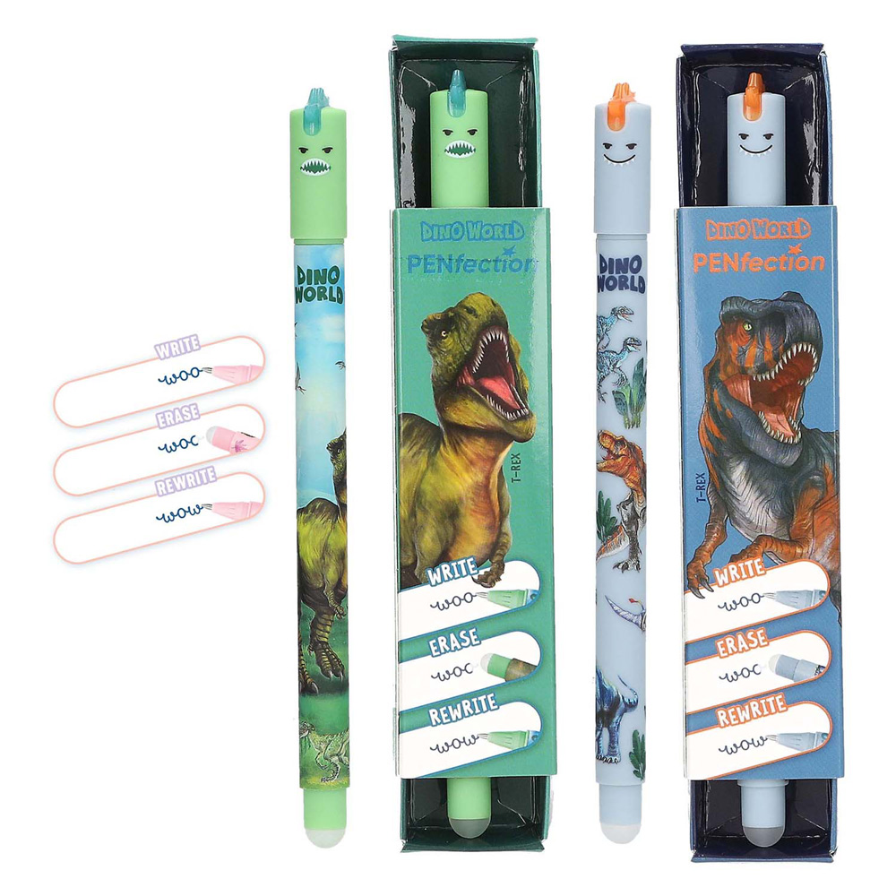 Stylo gel effaçable Dino World