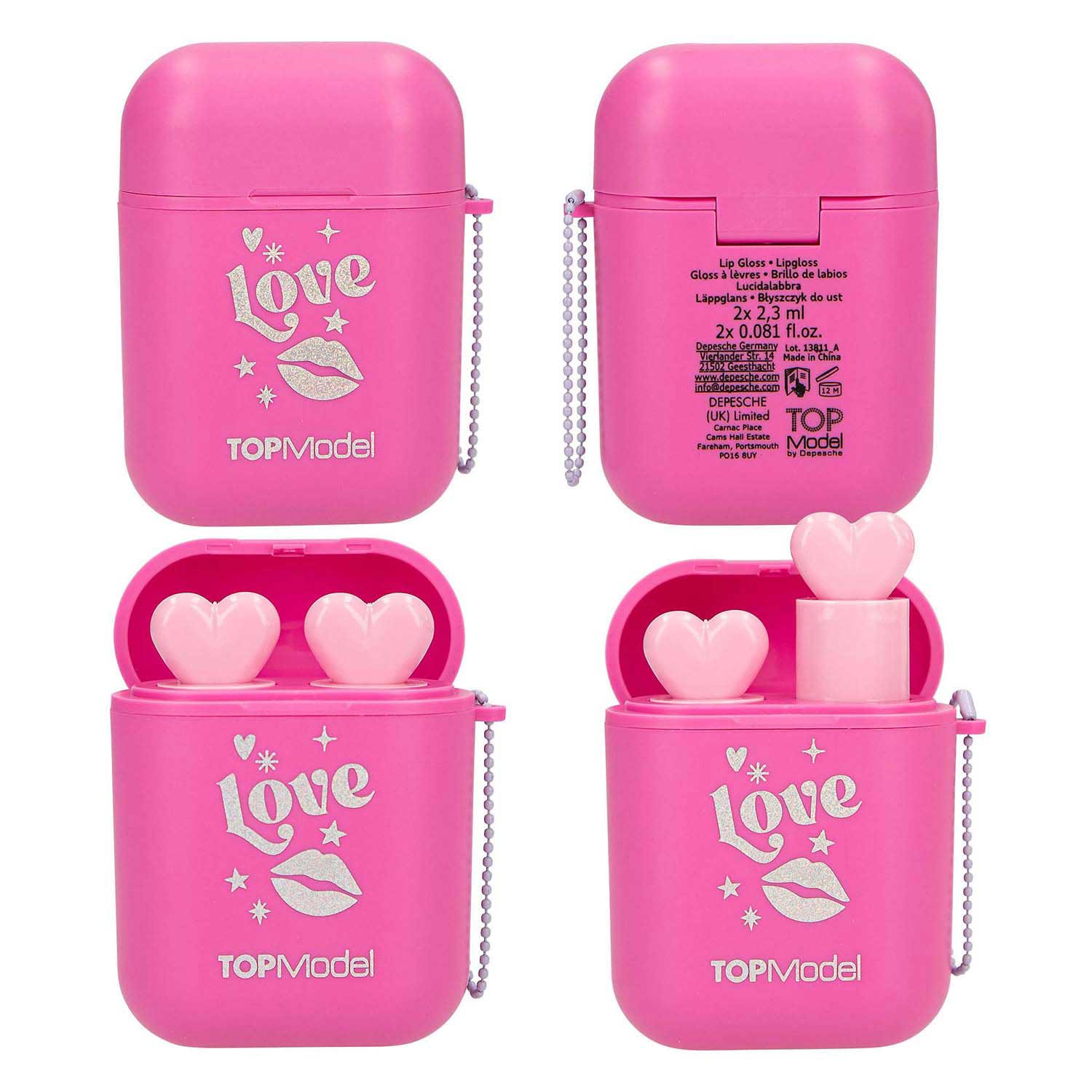 TOPModel Lipgloss in Oordopjes Doosje - 2st.