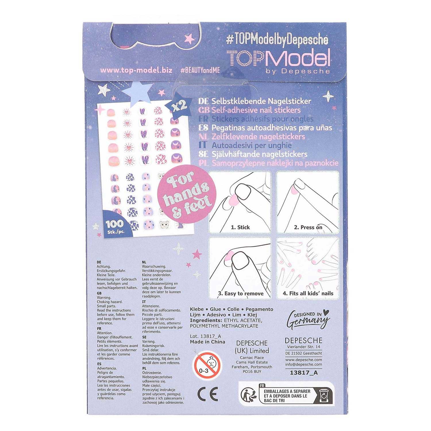 TOPModel Zelfklevende Nagelstickers Beauty and Me - 100st.