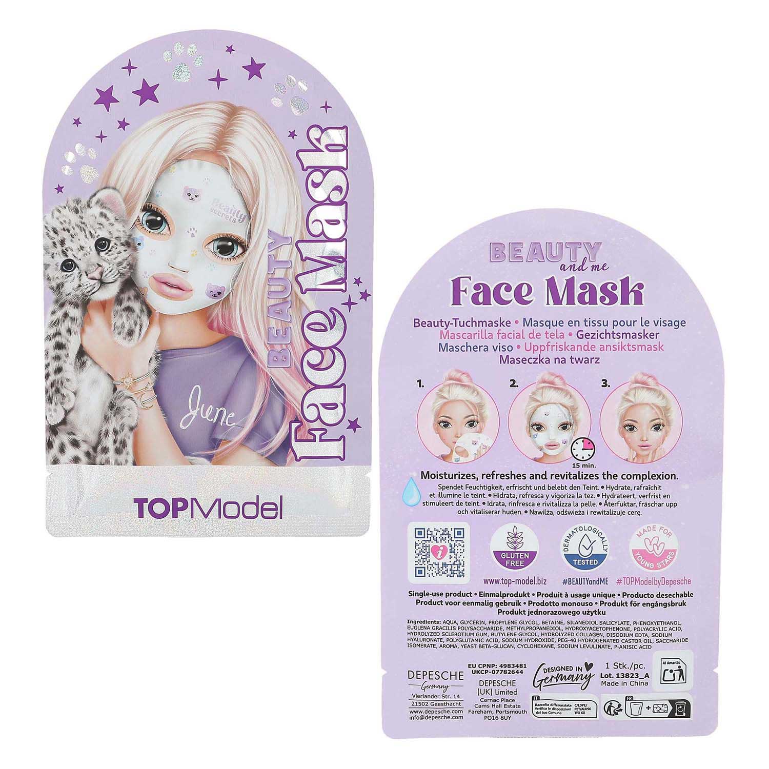 TOPModel Gezichtsmasker Beauty and Me