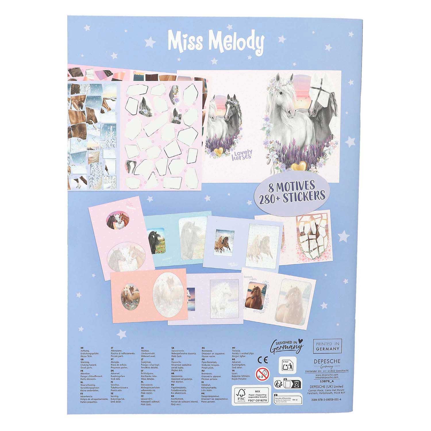 Miss Melody Zahlenaufkleber Stickerbuch