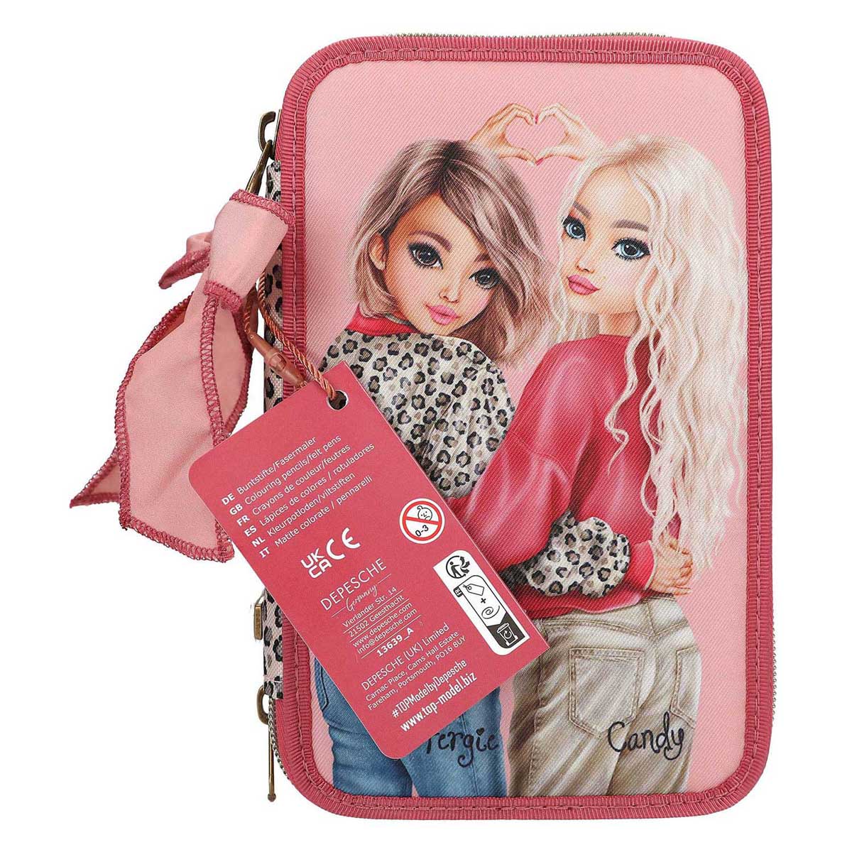 TOPModel 3-Vaks Gevulde Etui Leoheart